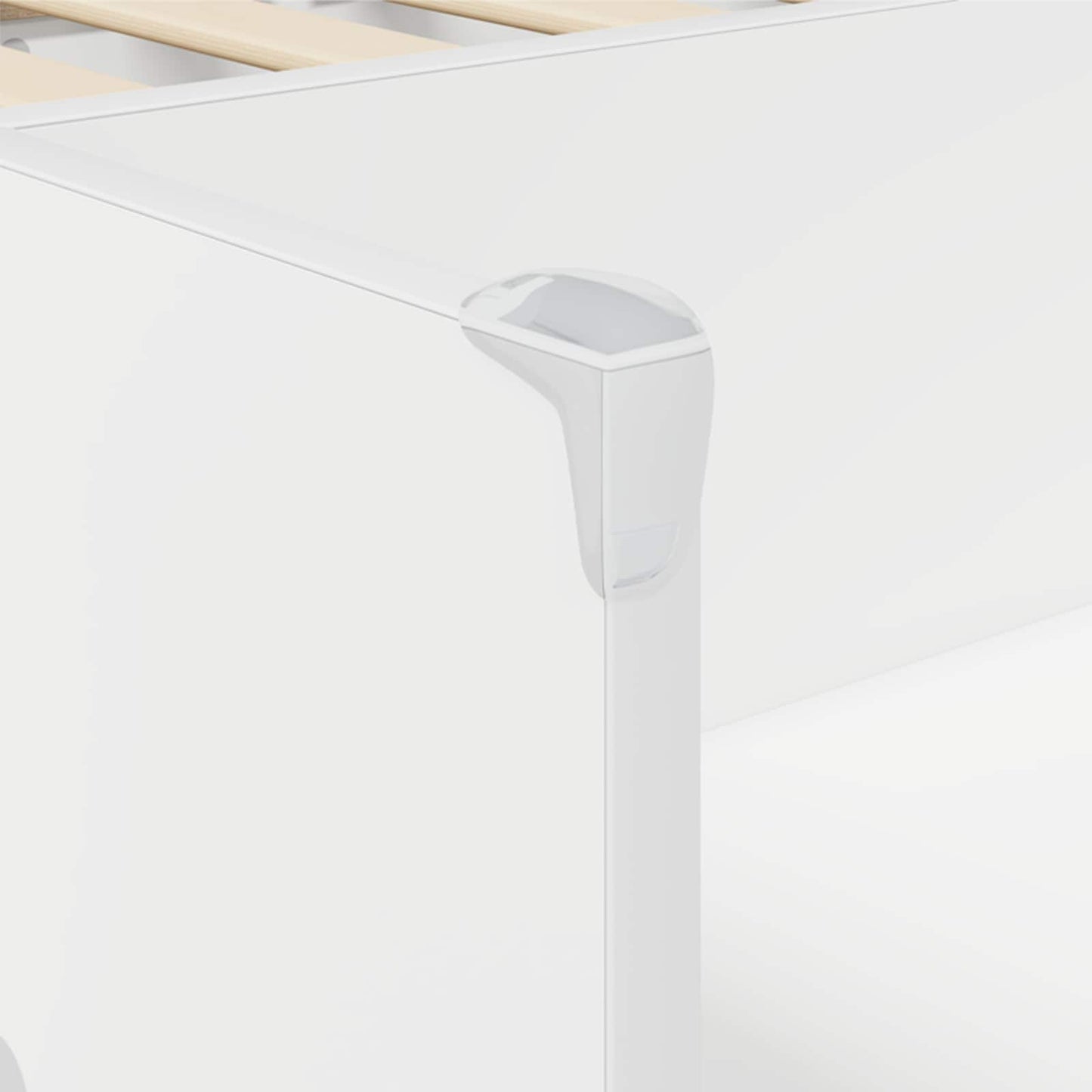vidaXL Κρεβάτι Υψηλού Στυλ για Παιδιά 2 pcs Λευκό Επεξεργασμένο Ξύλο
