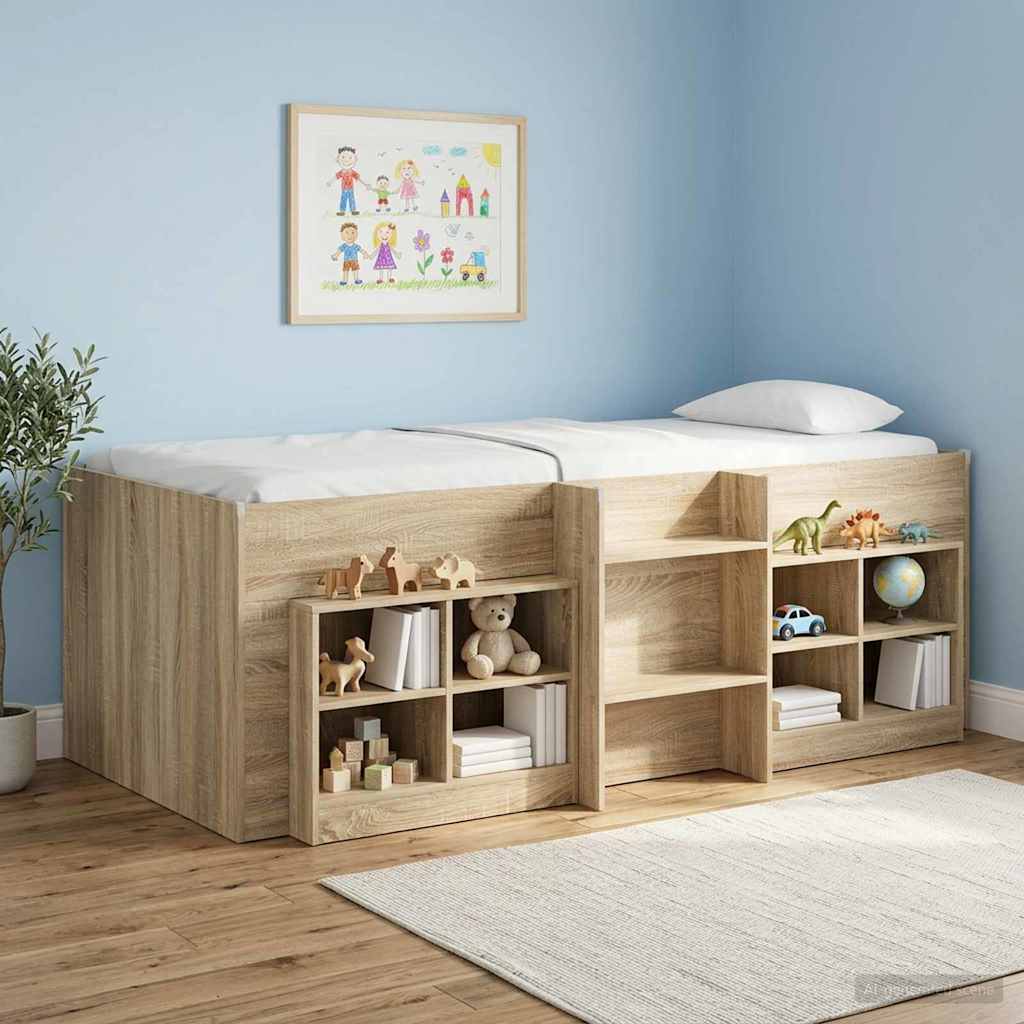 vidaXL Κρεβάτι Υψηλού Στυλ για Παιδιά 2 pcs Sonoma Επεξεργασμένο Ξύλο