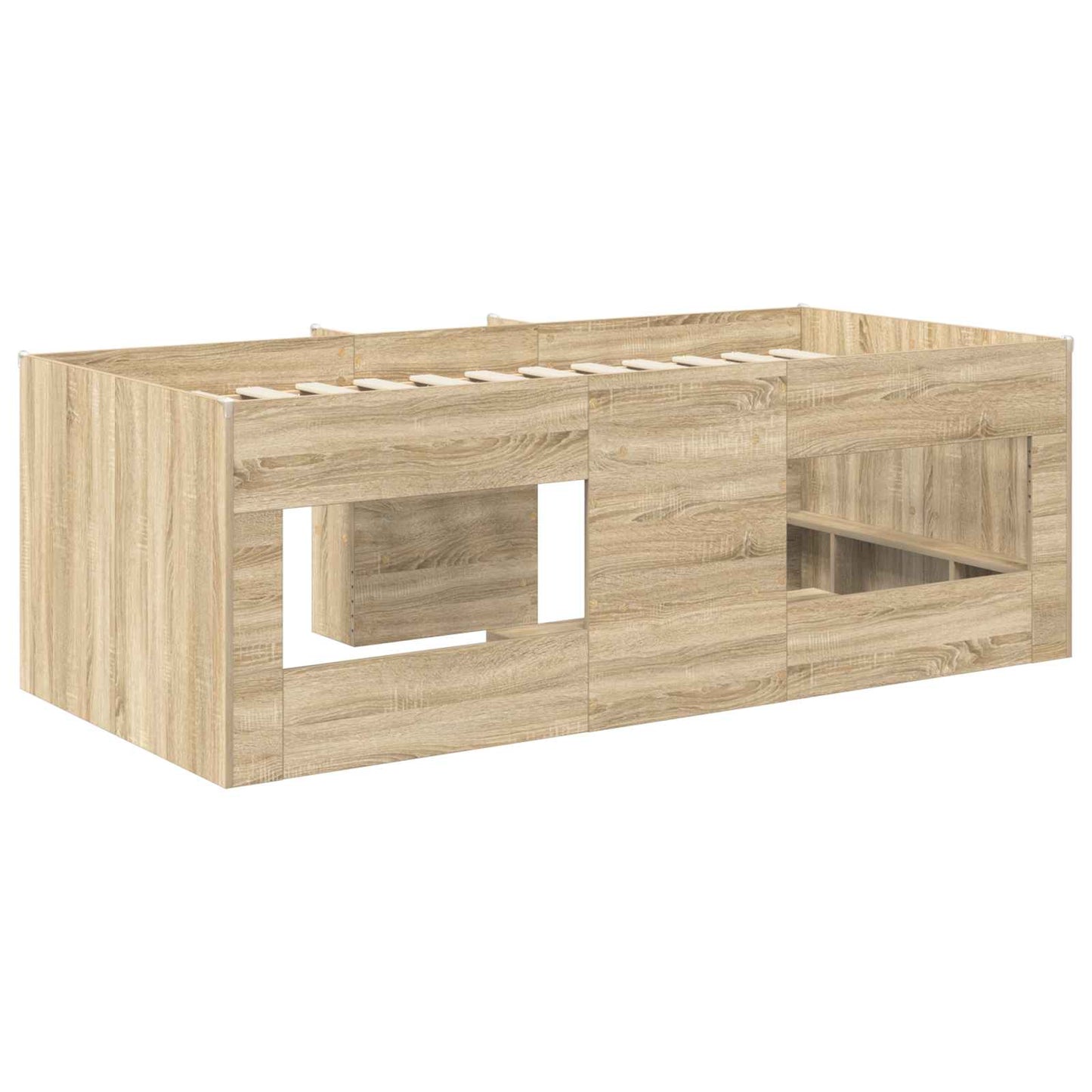 vidaXL Κρεβάτι Υψηλού Στυλ για Παιδιά 2 pcs Sonoma Επεξεργασμένο Ξύλο