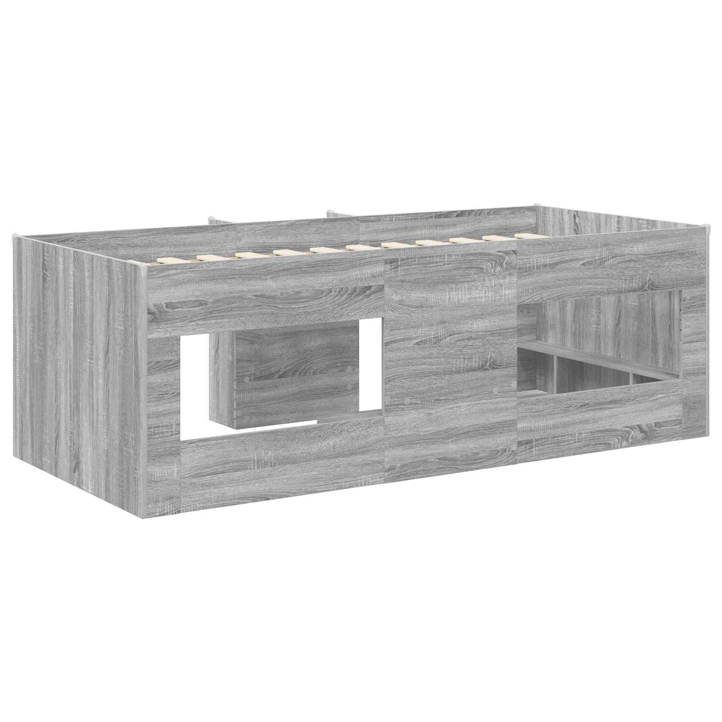 vidaXL Κρεβάτι Υψηλού Στυλ για Παιδιά 2 pcs Γκρι Sonoma