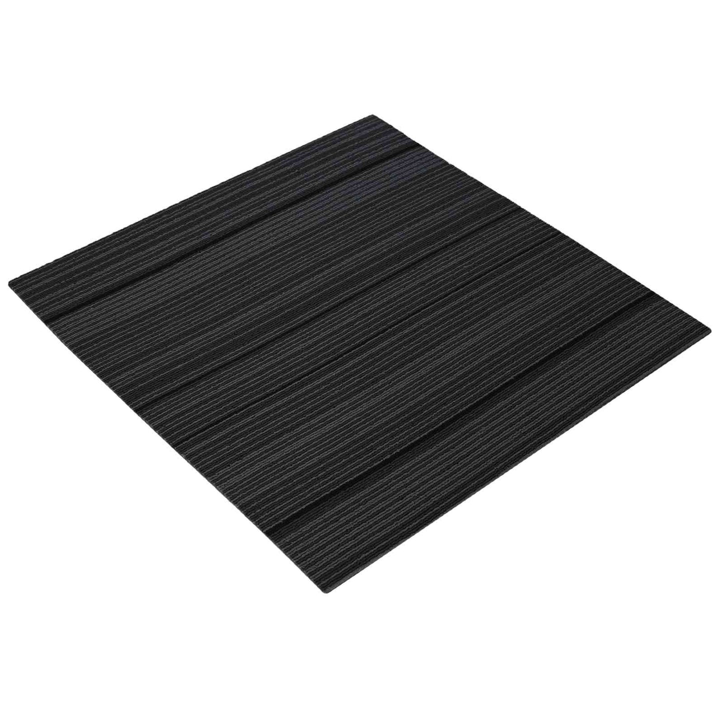 vidaXL Πλακάκι Χαλιού Ριγέ Ανοιχτό Γκρι 50 x 50 cm 4 τμχ.