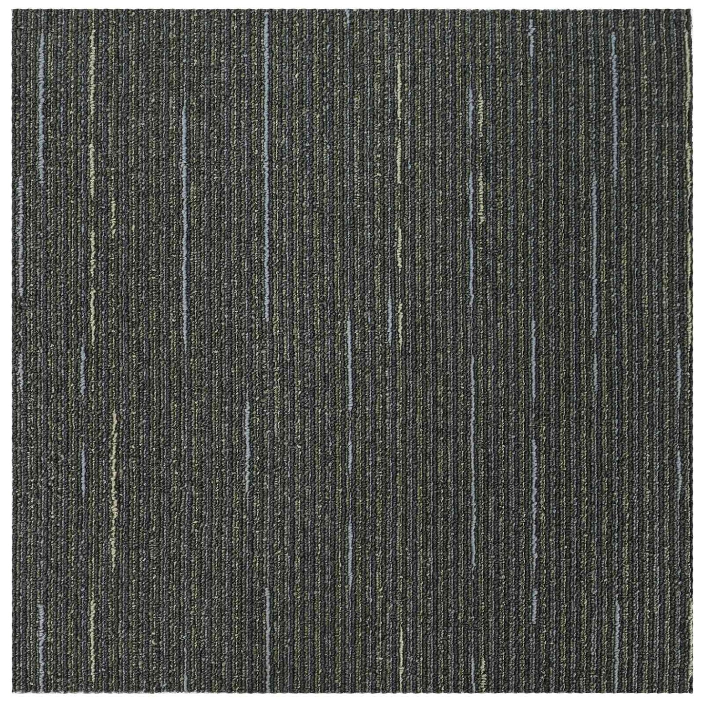 vidaXL Πλακάκι Χαλιού Ριγέ Ανοιχτό Πράσινο 50 x 50 cm 20 τμχ.