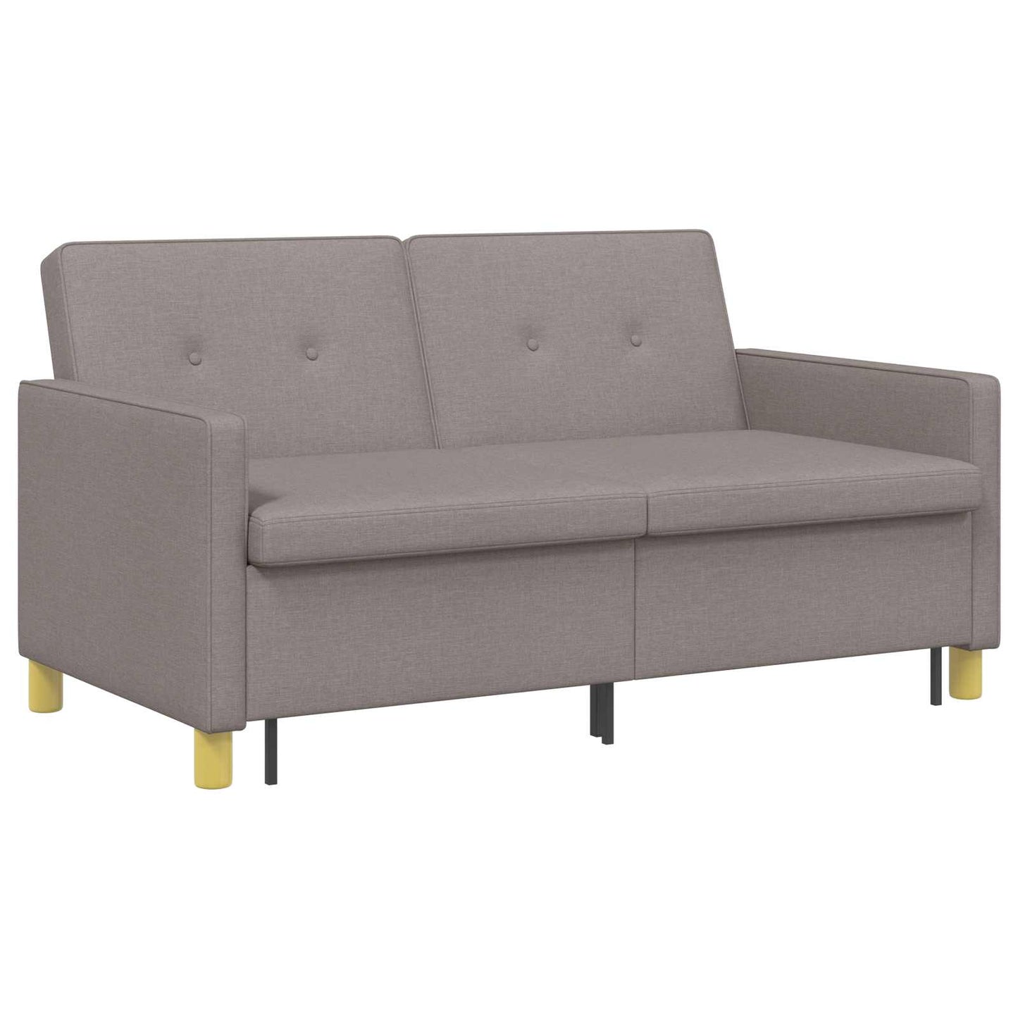 vidaXL Καναπές Κρεβάτι Taupe Ύφασμα