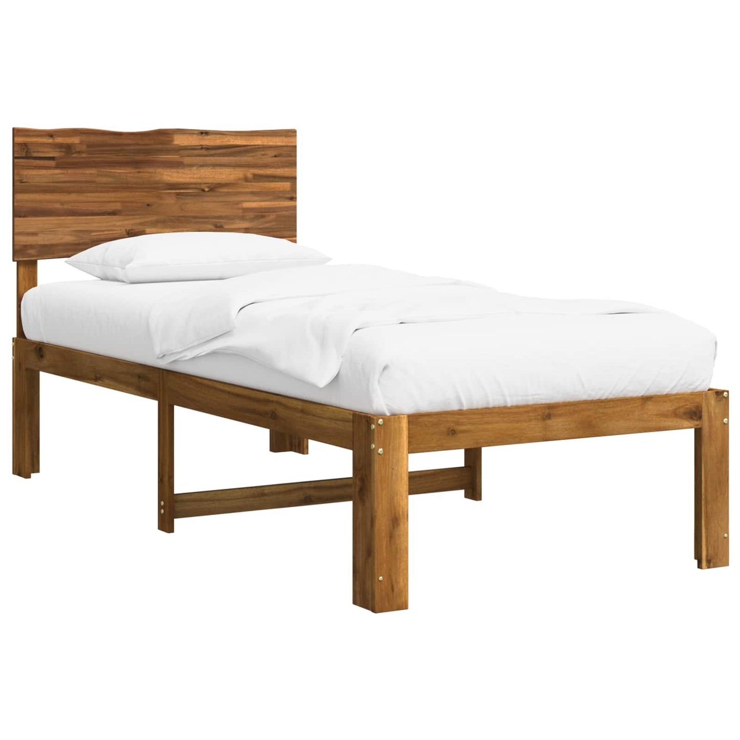vidaXL Μονό Κρεβάτι με Κεφαλάρι ROSTOCK Φυσικό 75 x 190 cm