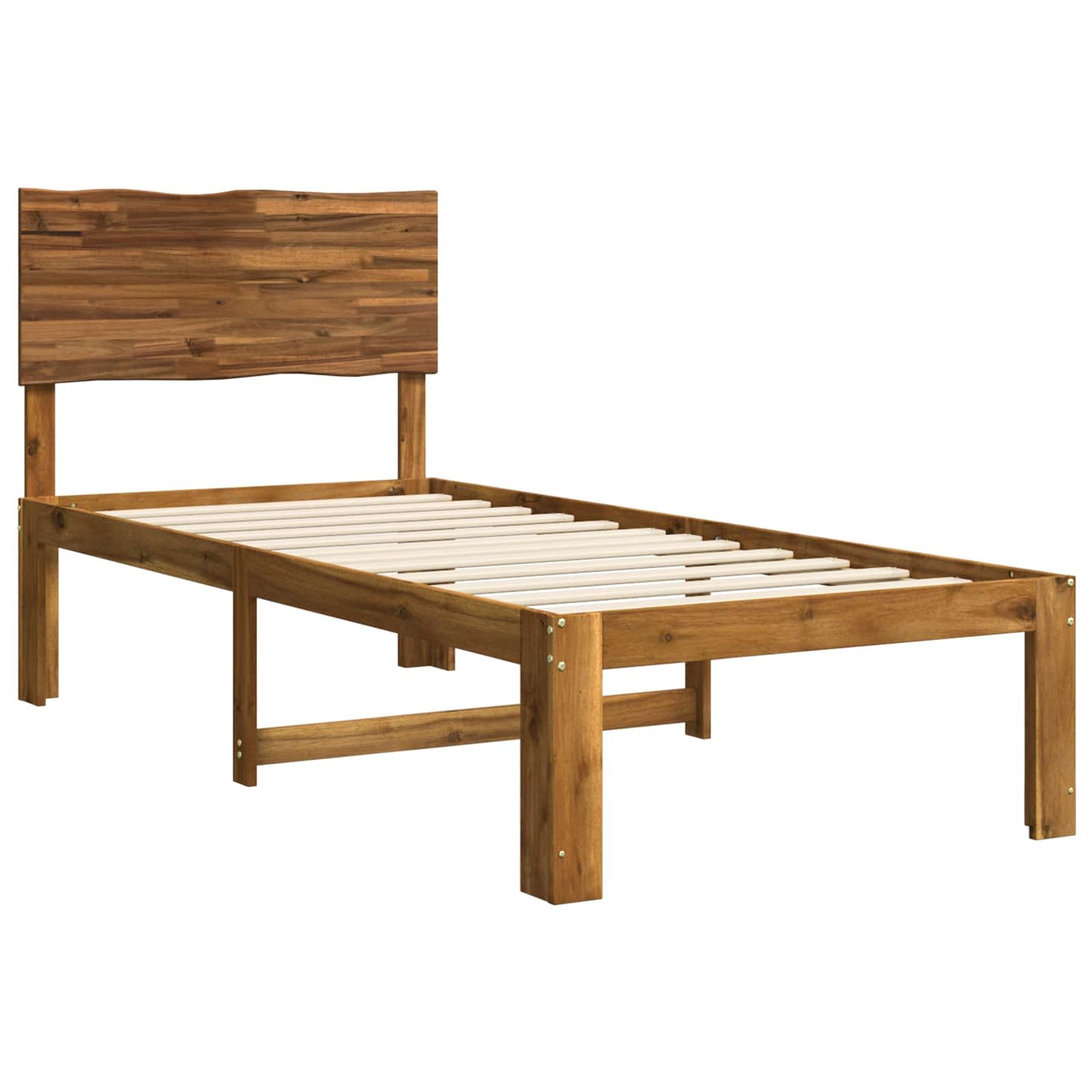 vidaXL Μονό Κρεβάτι με Κεφαλάρι ROSTOCK Φυσικό 75 x 190 cm