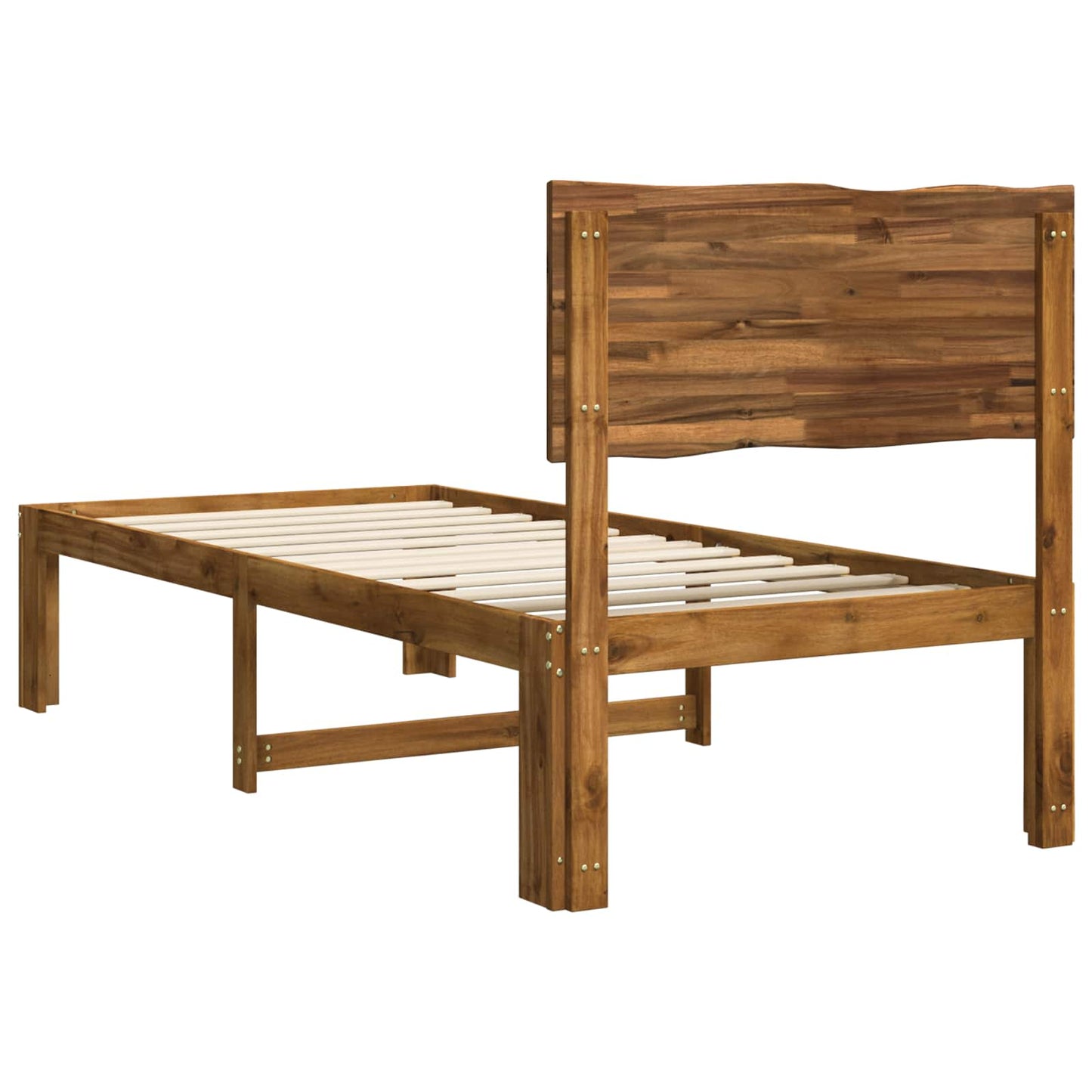 vidaXL Μονό Κρεβάτι με Κεφαλάρι ROSTOCK Φυσικό 90 x 190 cm