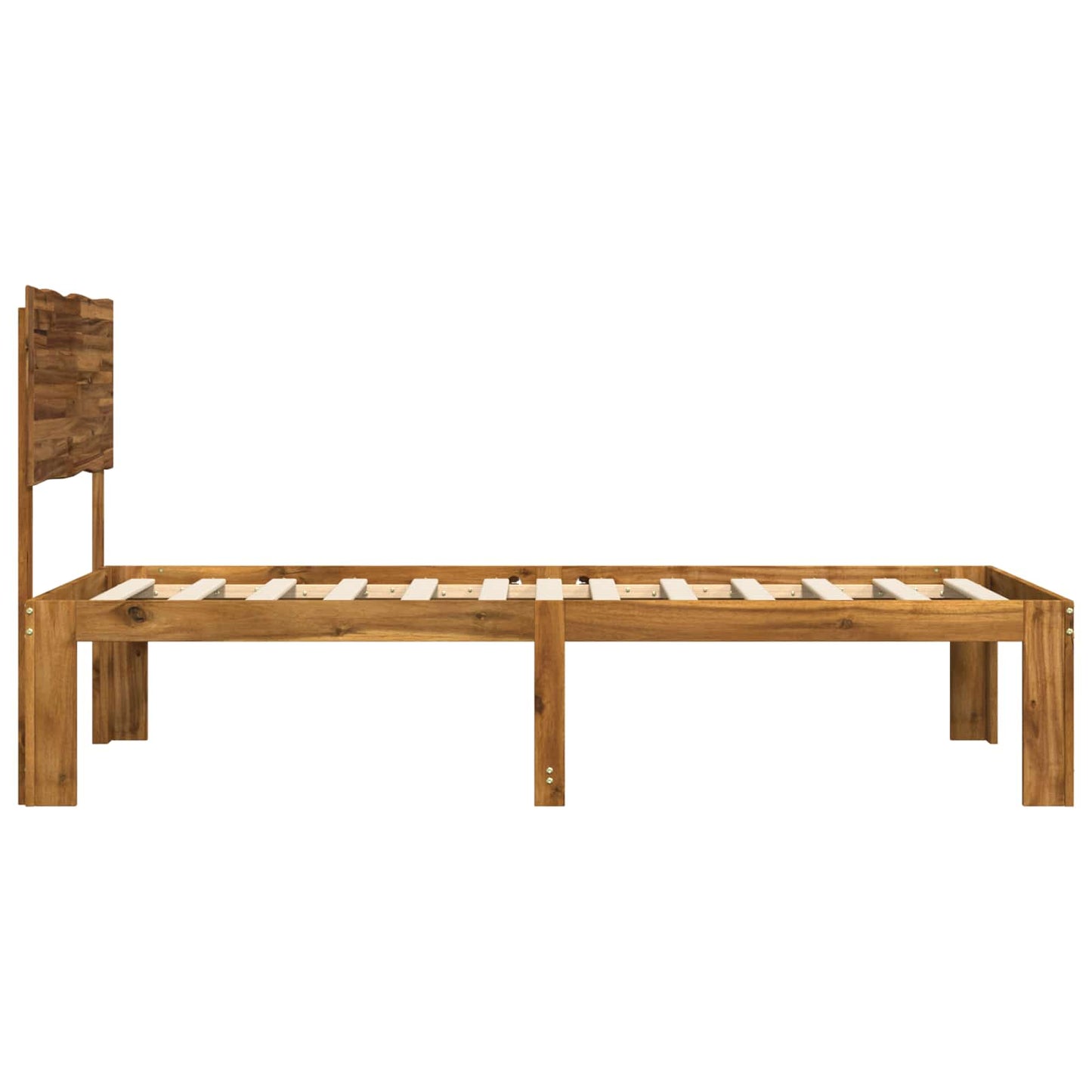 vidaXL Μονό Κρεβάτι με Κεφαλάρι ROSTOCK Φυσικό 90 x 190 cm