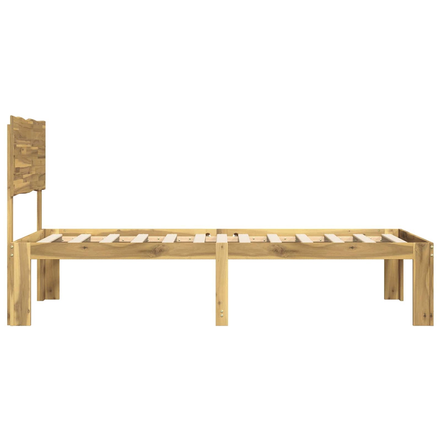 vidaXL Μονό Κρεβάτι με Κεφαλάρι ROSTOCK Λευκό 90 x 190 cm