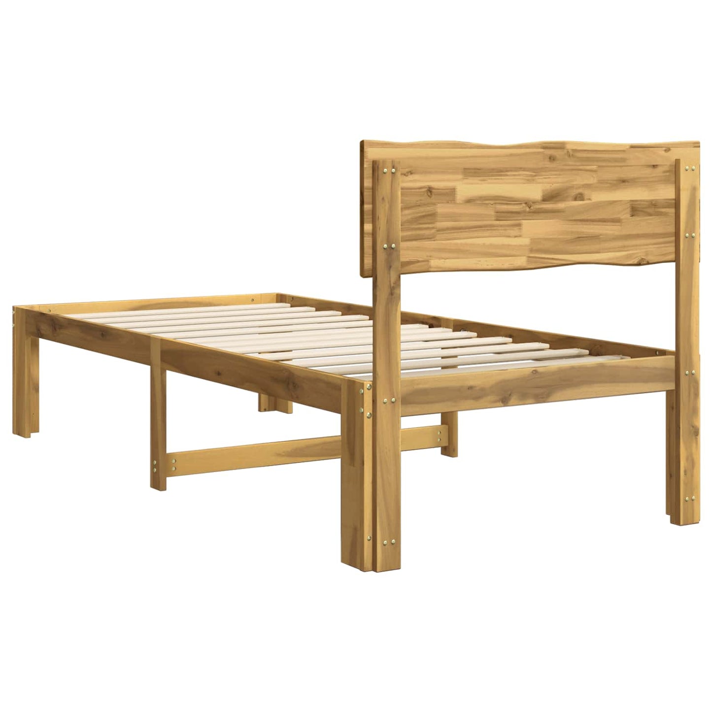 vidaXL Μονό Κρεβάτι με Κεφαλάρι ROSTOCK Λευκό 90 x 200 cm