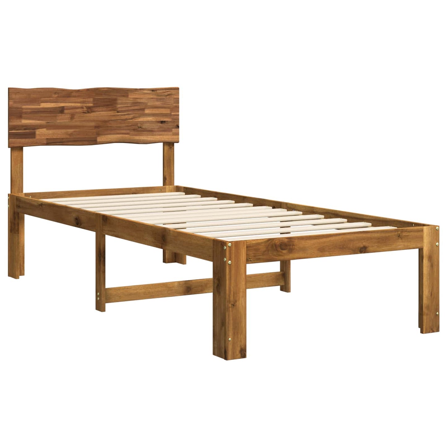 vidaXL Μονό Κρεβάτι με Κεφαλάρι ROSTOCK Φυσικό 100 x 200 cm