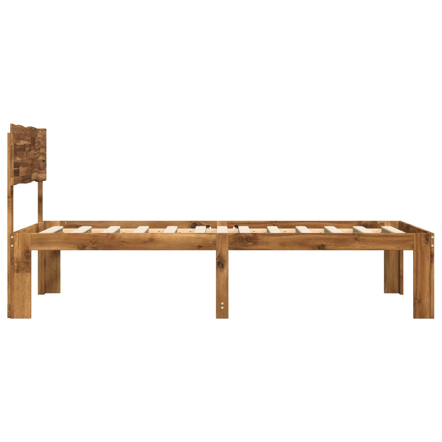 vidaXL Μονό Κρεβάτι με Κεφαλάρι ROSTOCK Φυσικό 100 x 200 cm