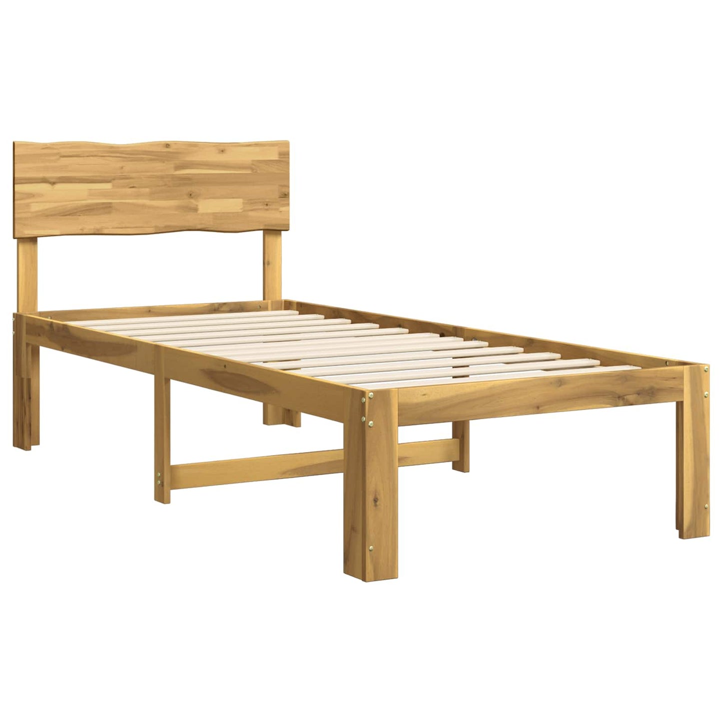 vidaXL Μονό Κρεβάτι με Κεφαλάρι ROSTOCK Λευκό 100 x 200 cm