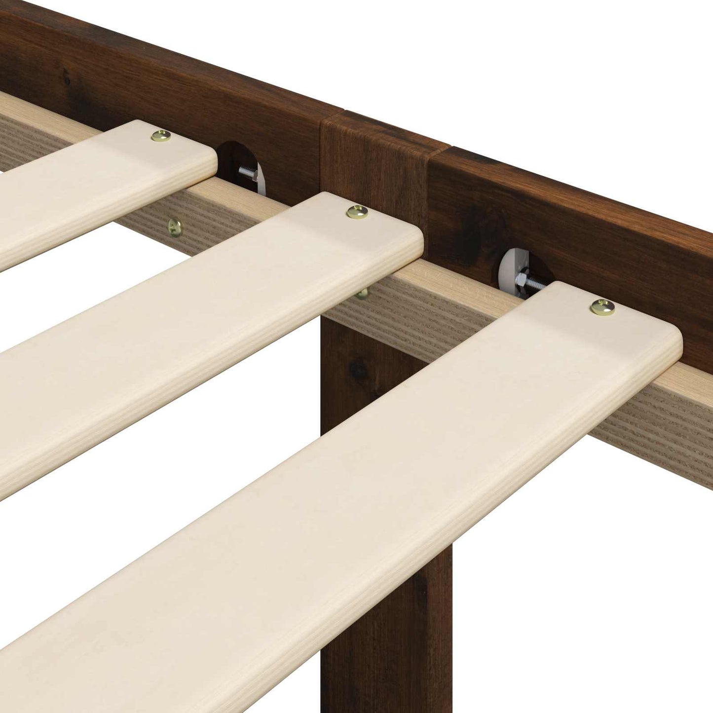 vidaXL Διπλό Κρεβάτι με Κεφαλάρι ROSTOCK Σκούρο Καφέ 120 x 200 cm