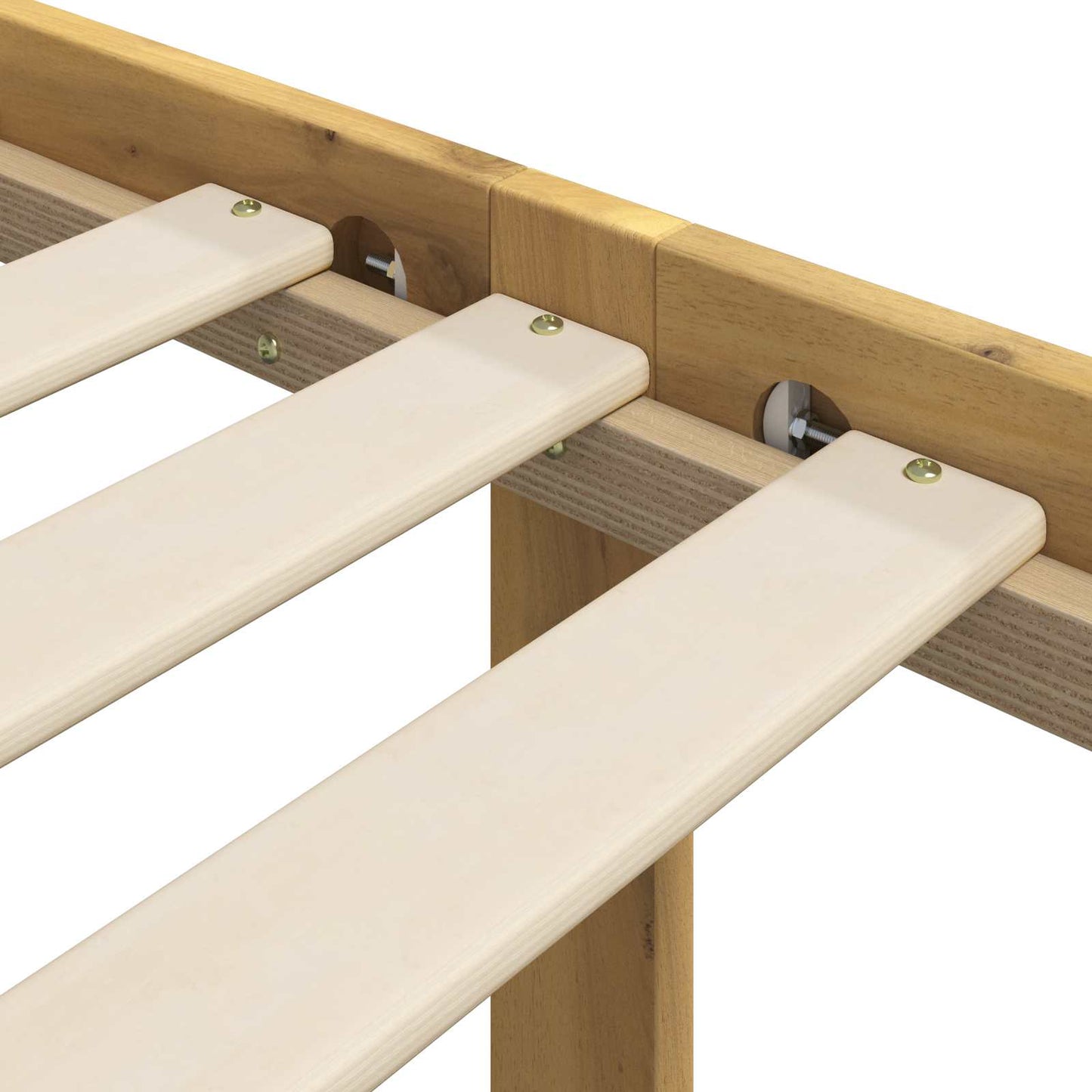 vidaXL Διπλό Κρεβάτι με Κεφαλάρι ROSTOCK Λευκό 135 x 190 cm