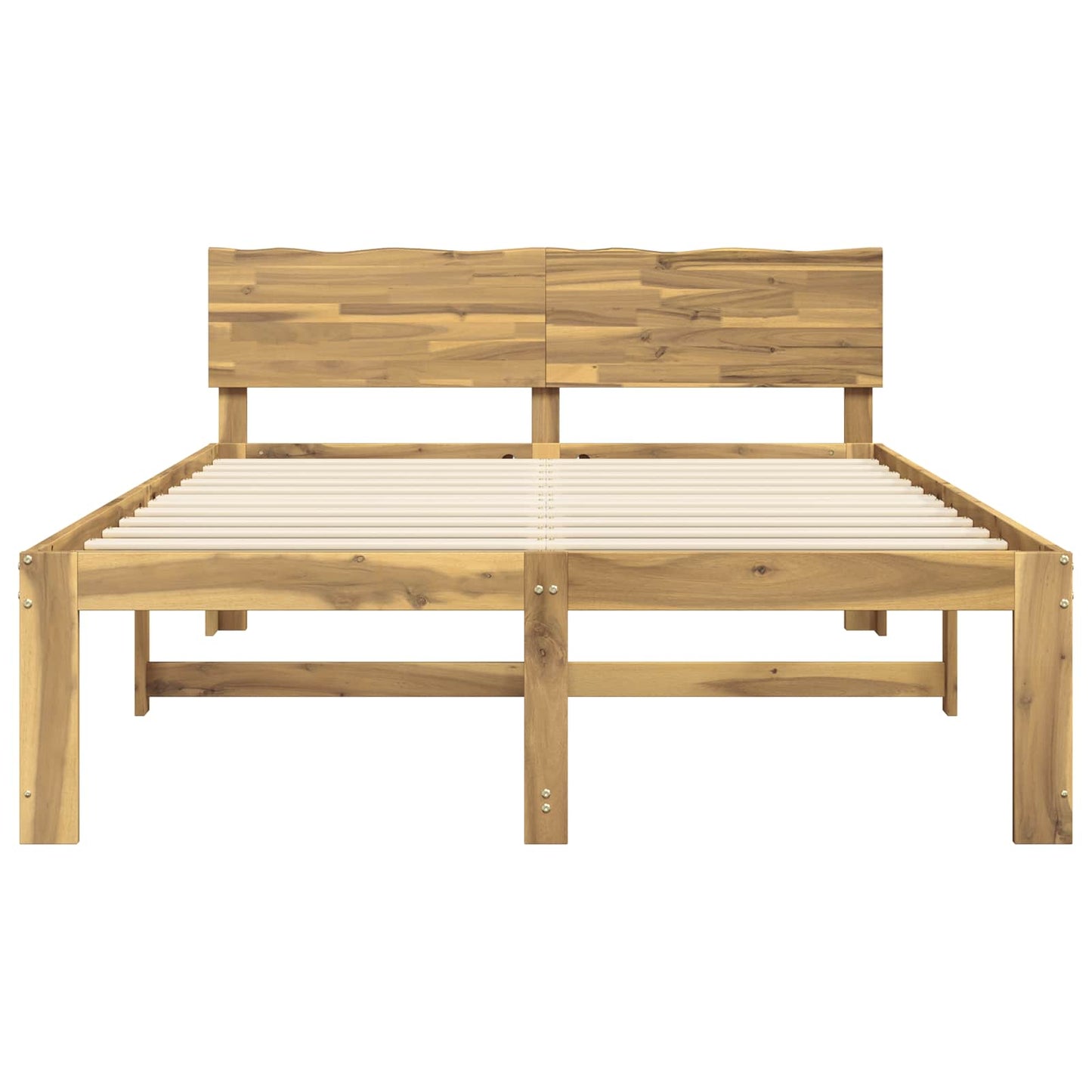 vidaXL Διπλό Κρεβάτι με Κεφαλάρι ROSTOCK Λευκό 135 x 190 cm
