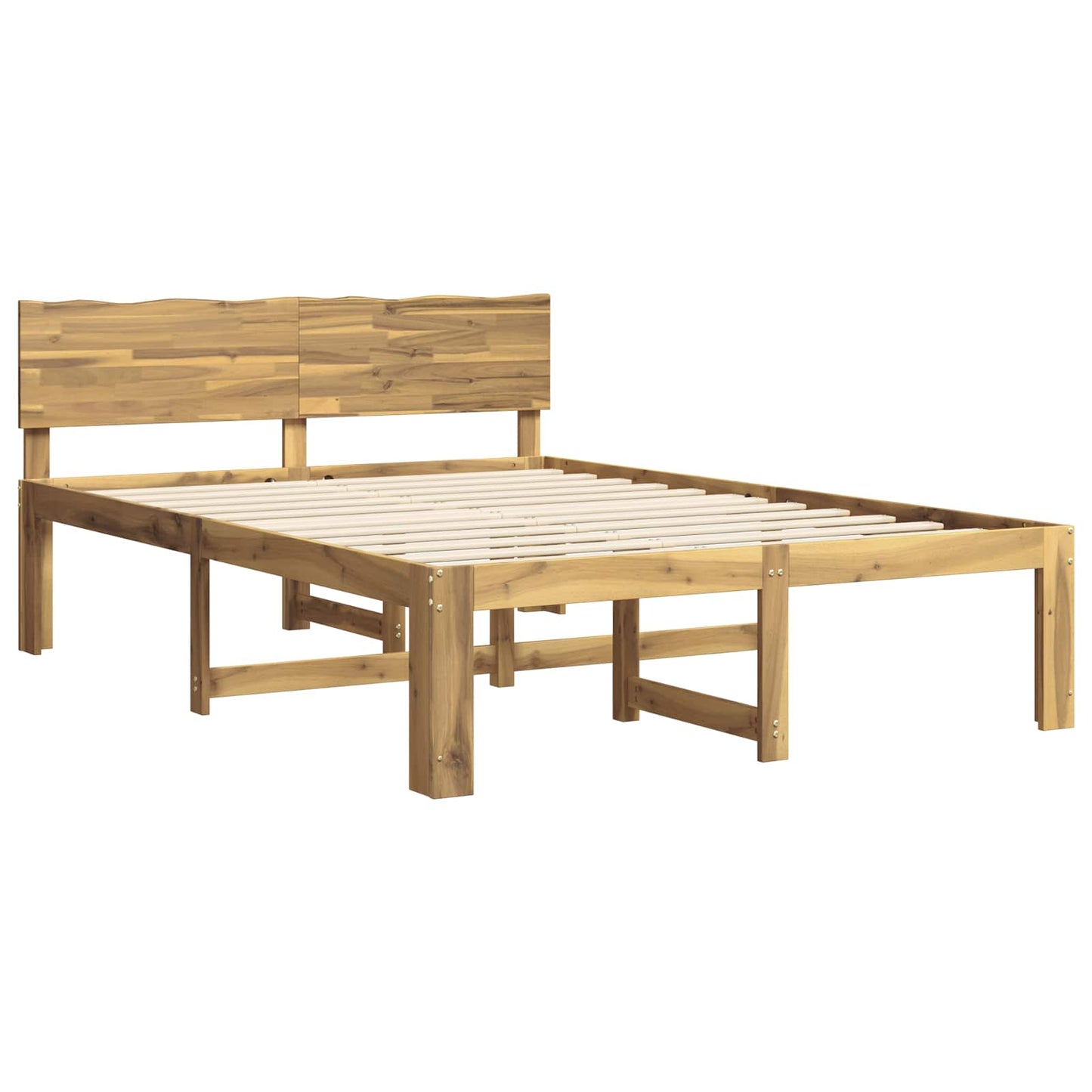 vidaXL Διπλό Κρεβάτι με Κεφαλάρι ROSTOCK Λευκό 140 x 190 cm