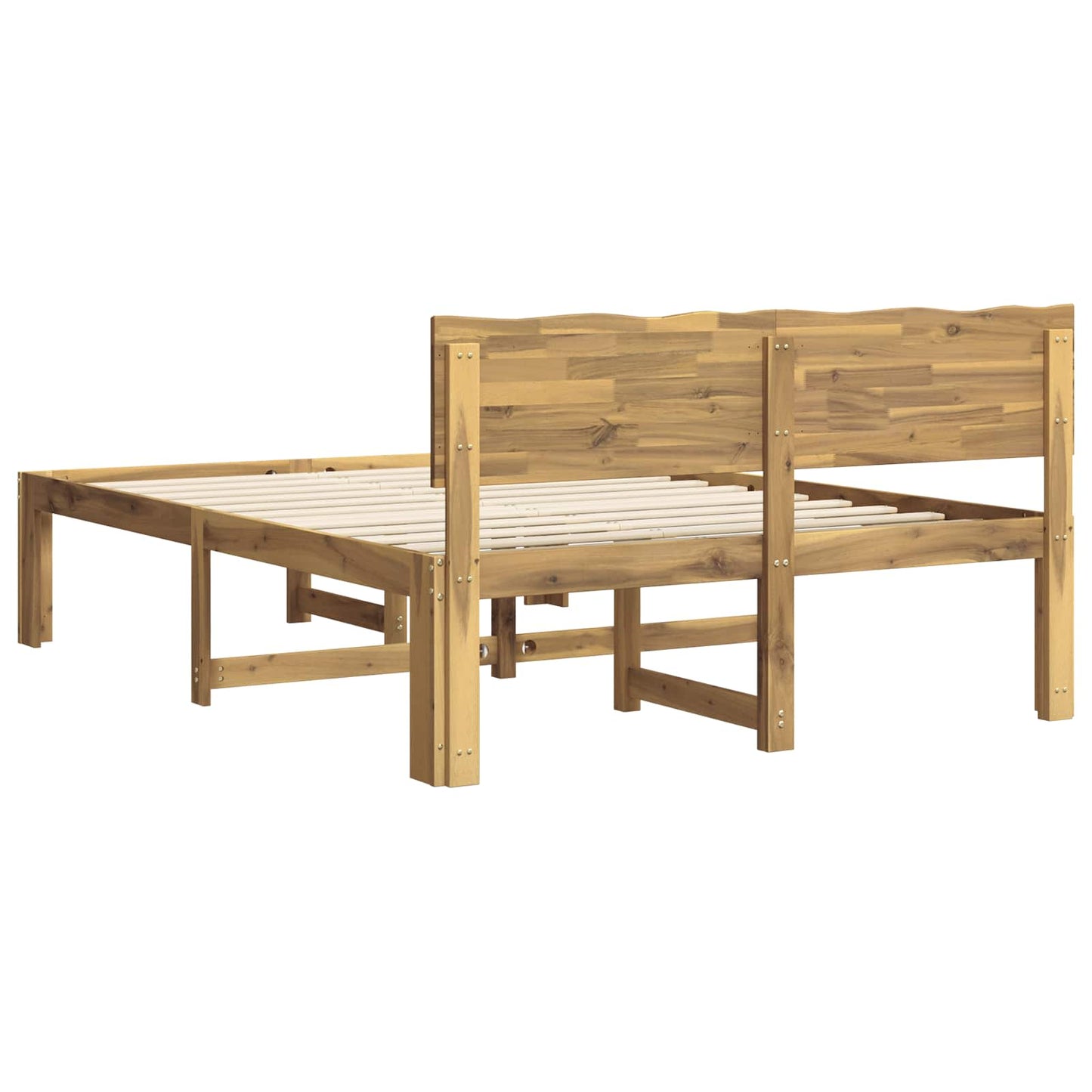 vidaXL Διπλό Κρεβάτι με Κεφαλάρι ROSTOCK Λευκό 140 x 190 cm