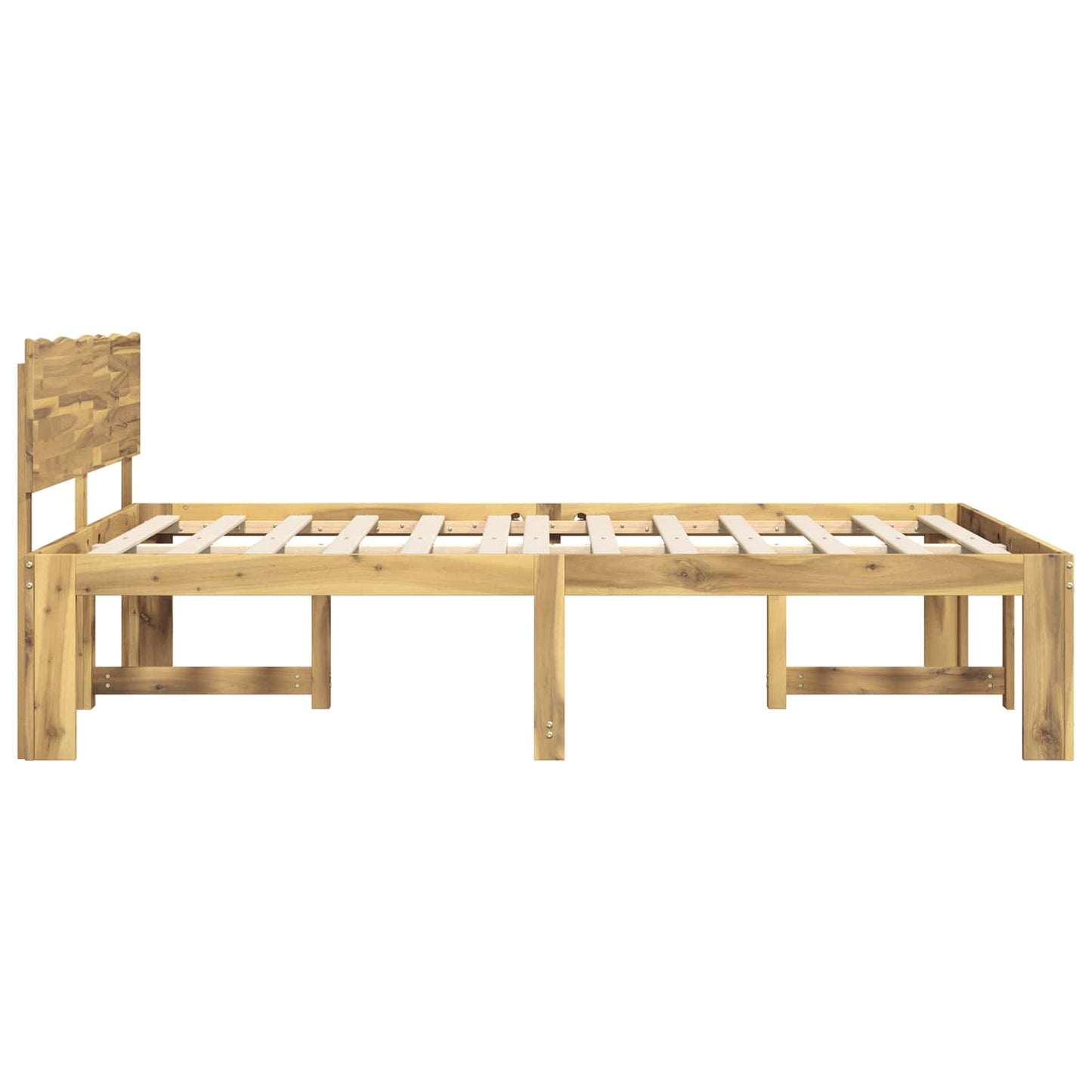 vidaXL Διπλό Κρεβάτι με Κεφαλάρι ROSTOCK Λευκό 140 x 190 cm