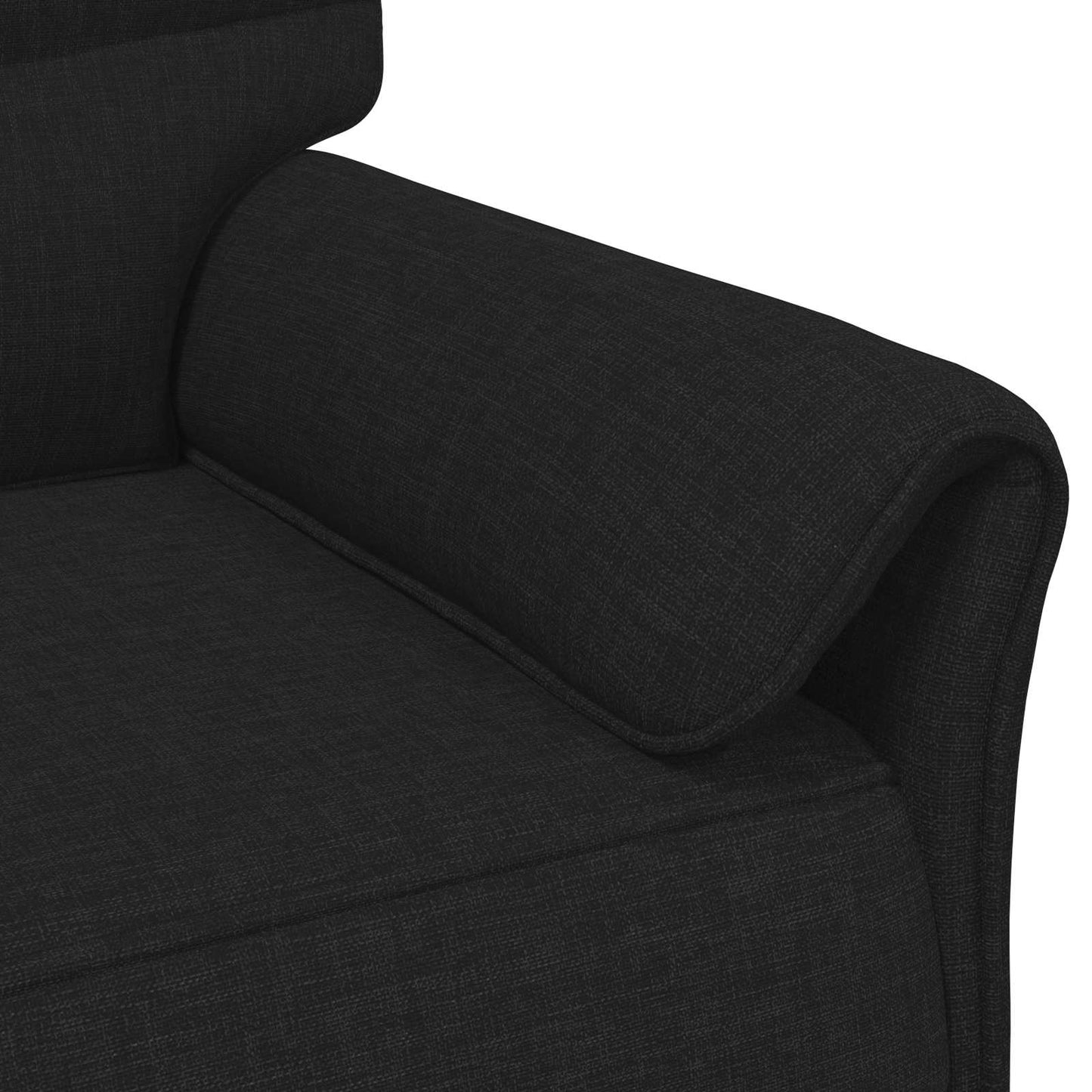 vidaXL Καναπές 100% πολυέστερ μεταλλικό πλαίσιο MDF, Κόντρα πλακέ