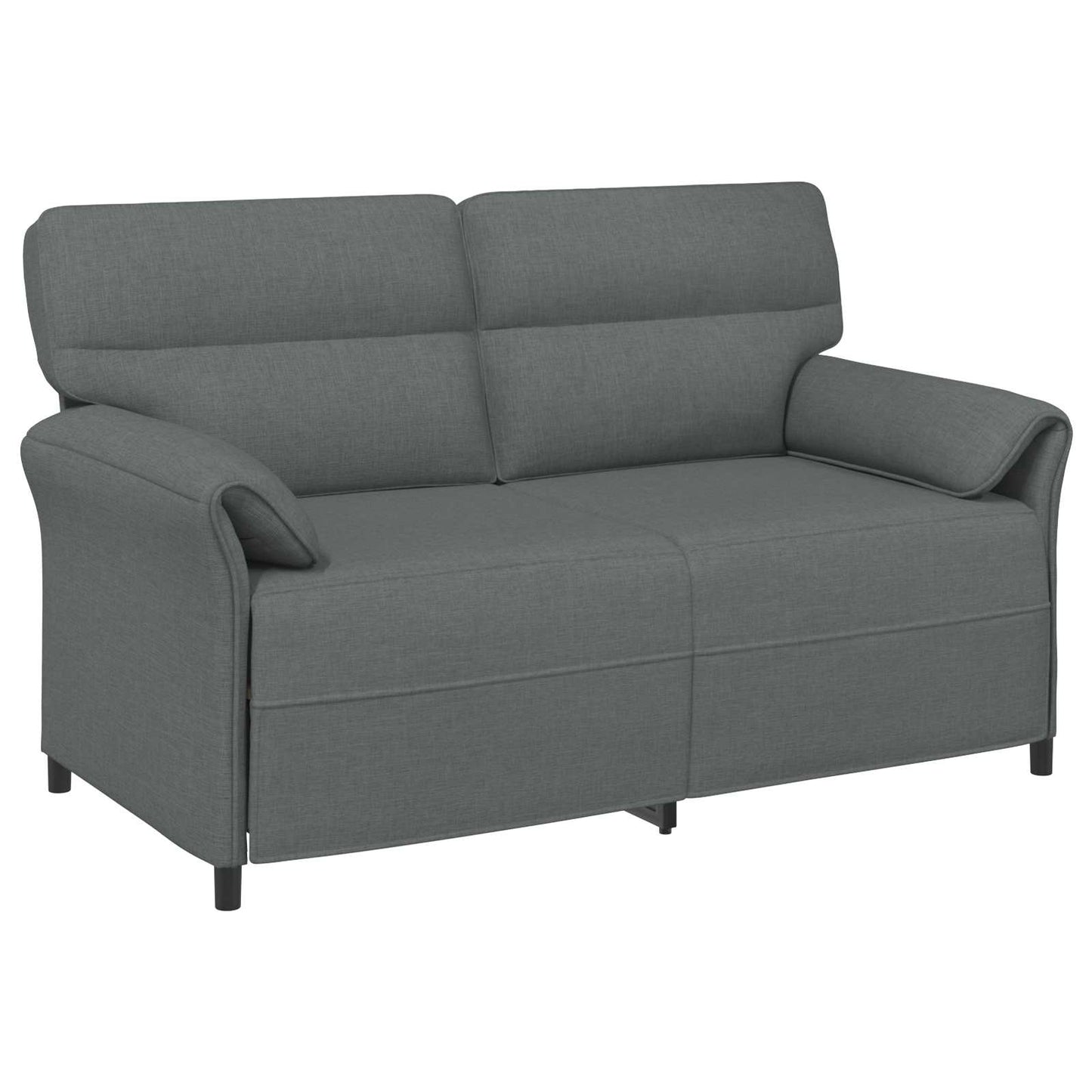 vidaXL Καναπές 100% πολυέστερ μεταλλικό πλαίσιο MDF, Κόντρα πλακέ