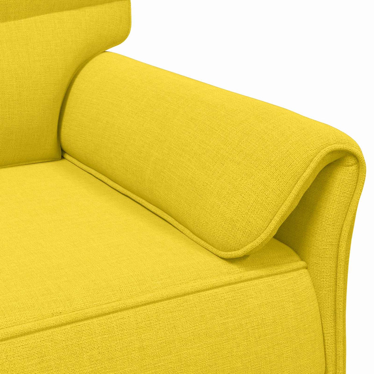 vidaXL Καναπές 100% πολυέστερ μεταλλικό πλαίσιο MDF, Κόντρα πλακέ