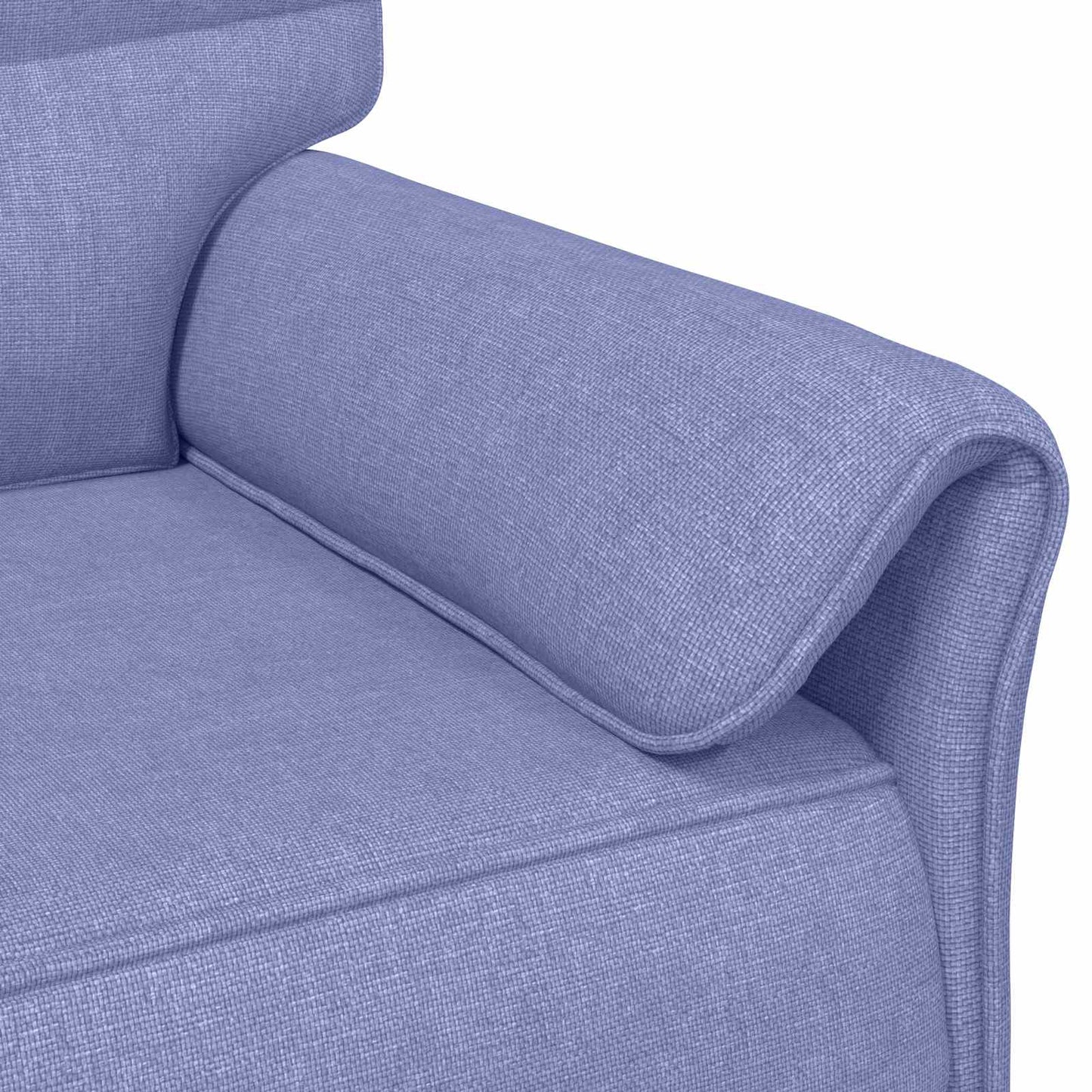 vidaXL Καναπές 100% πολυέστερ μεταλλικό πλαίσιο MDF, Κόντρα πλακέ