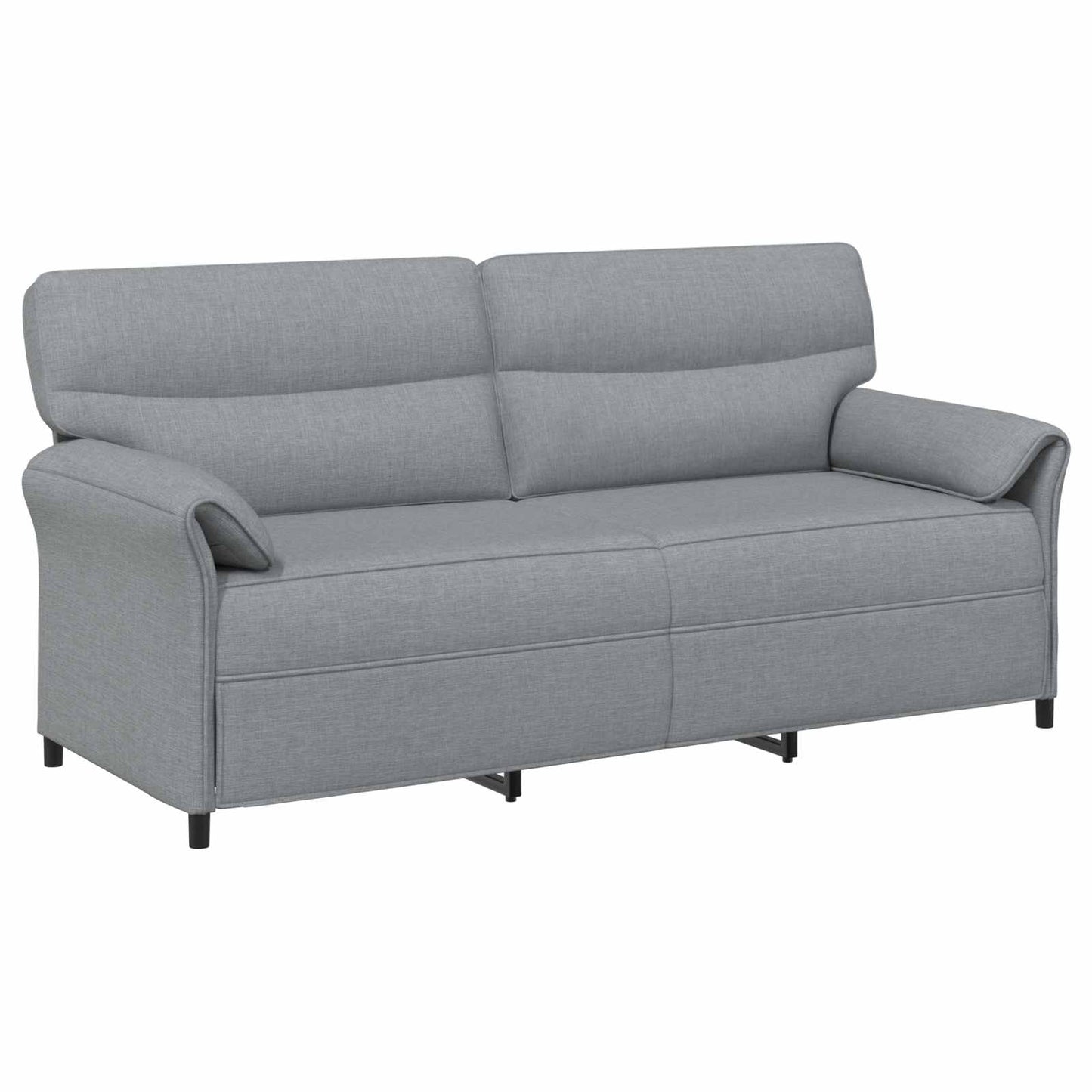 vidaXL Καναπές 100% πολυέστερ μεταλλικό πλαίσιο MDF, Κόντρα πλακέ