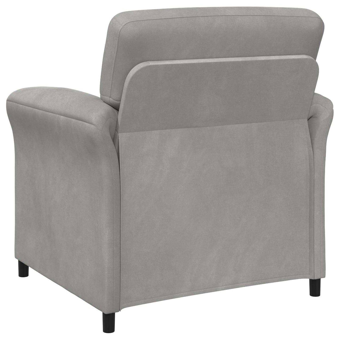 vidaXL Καναπές 1-θέσιος Ανοιχτό γκρι 88 x 83 x 95 εκ Βελούδο