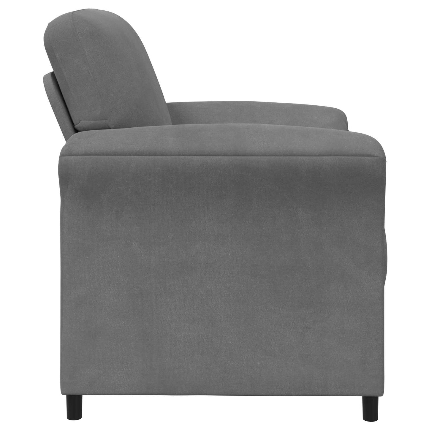 vidaXL Καναπές 1-θέσιος Σκούρο Γκρι 88 x 83 x 95 εκ Βελούδο