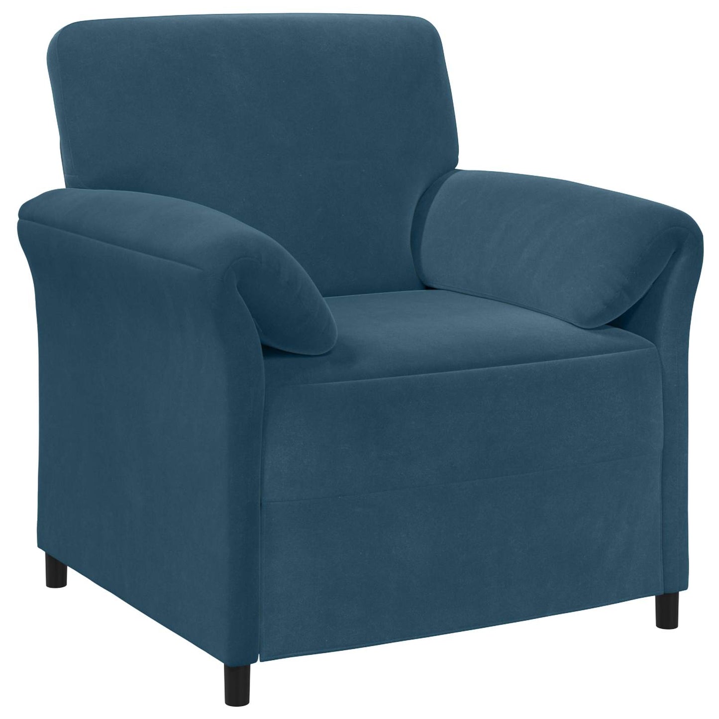 vidaXL Καναπές 1-θέσιος Μπλε 88 x 83 x 95 εκ Βελούδο