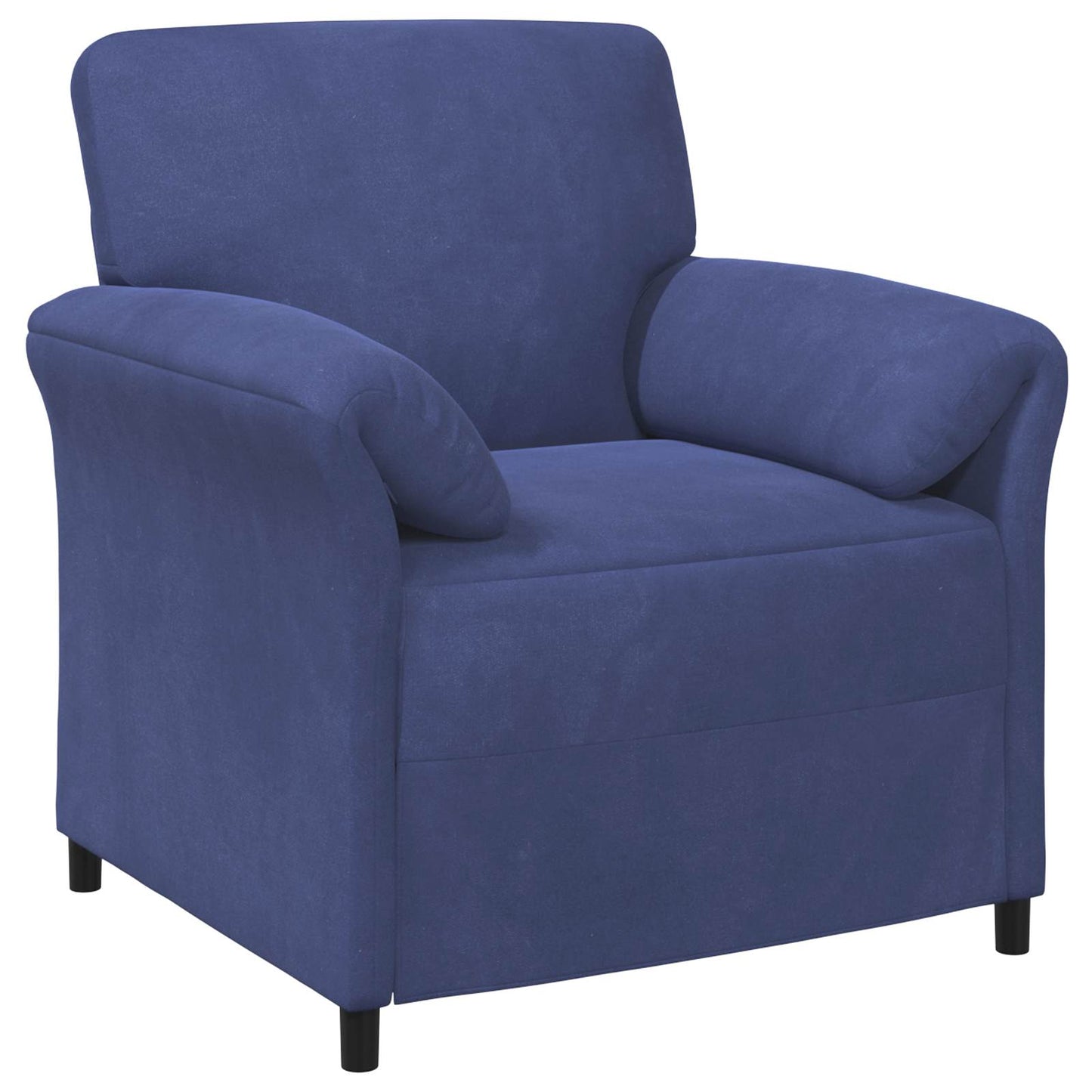 vidaXL Καναπές 1-θέσιος Μπλε Αστυνομίας 88 x 83 x 95 εκ Βελούδο