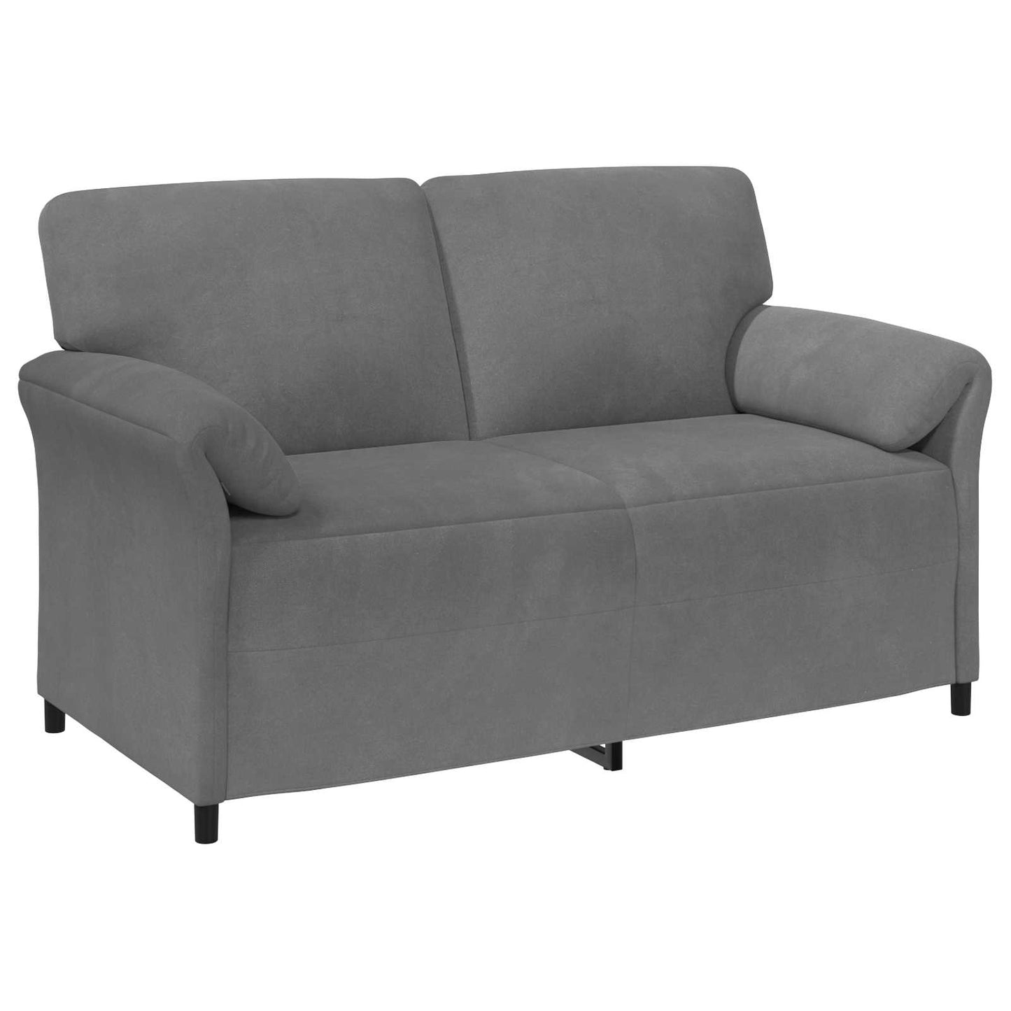 vidaXL Καναπές 2 ατόμων Σκούρο Γκρι 158 x 83 x 95 εκ Βελούδο