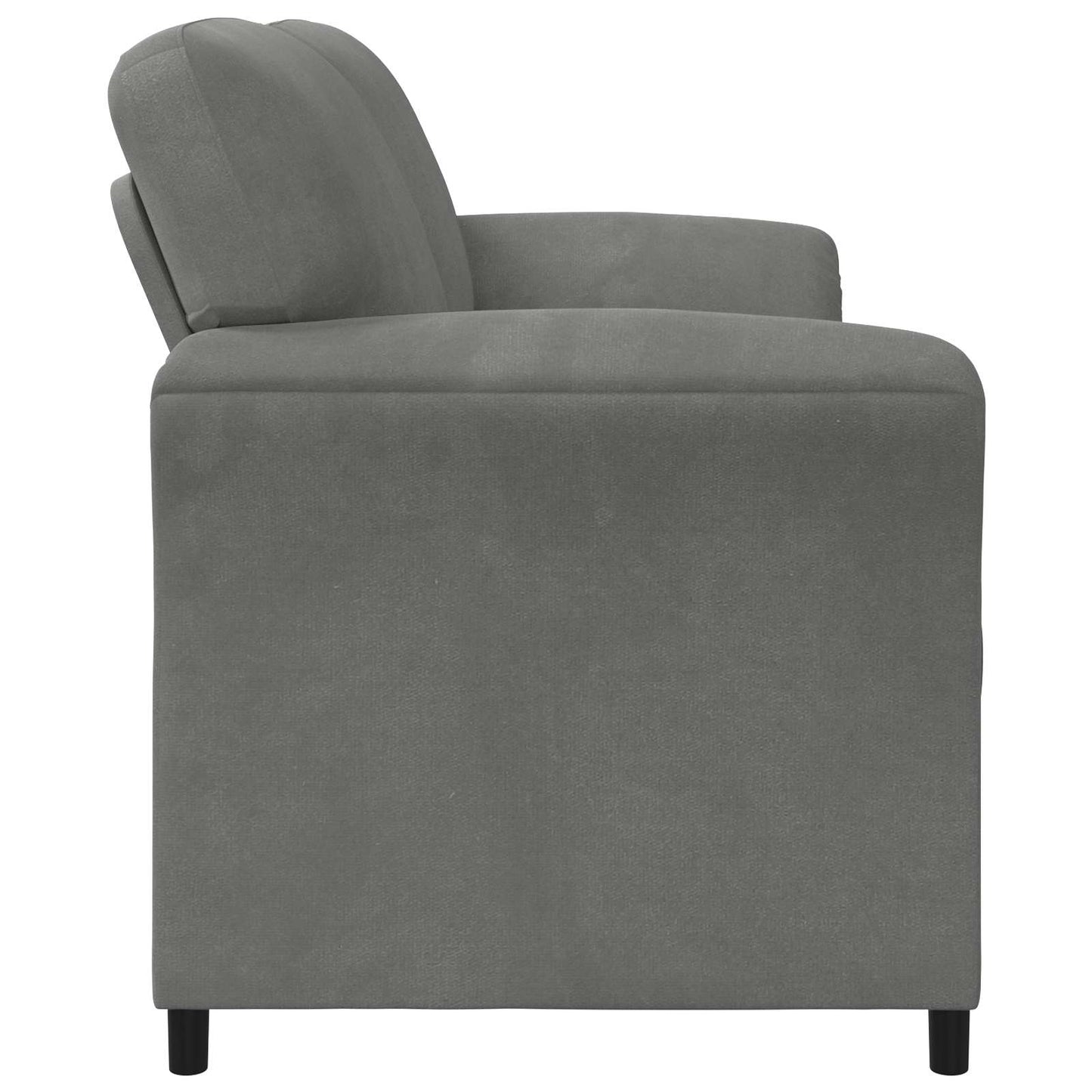 vidaXL Καναπές 2 ατόμων Σκούρο Γκρι 158 x 83 x 95 εκ Βελούδο