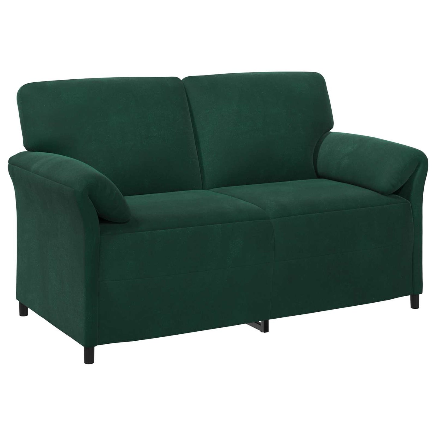 vidaXL Καναπές 2 ατόμων Σκούρο Πράσινο 158 x 83 x 95 εκ Βελούδο