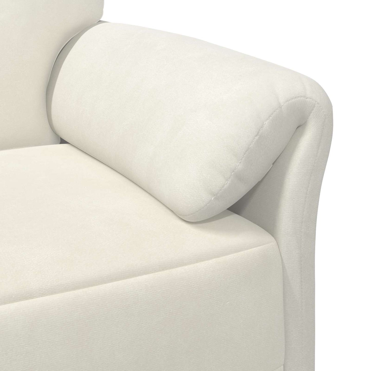 vidaXL Καναπές 2 ατόμων Κρεμ 158 x 83 x 95 εκ Βελούδο
