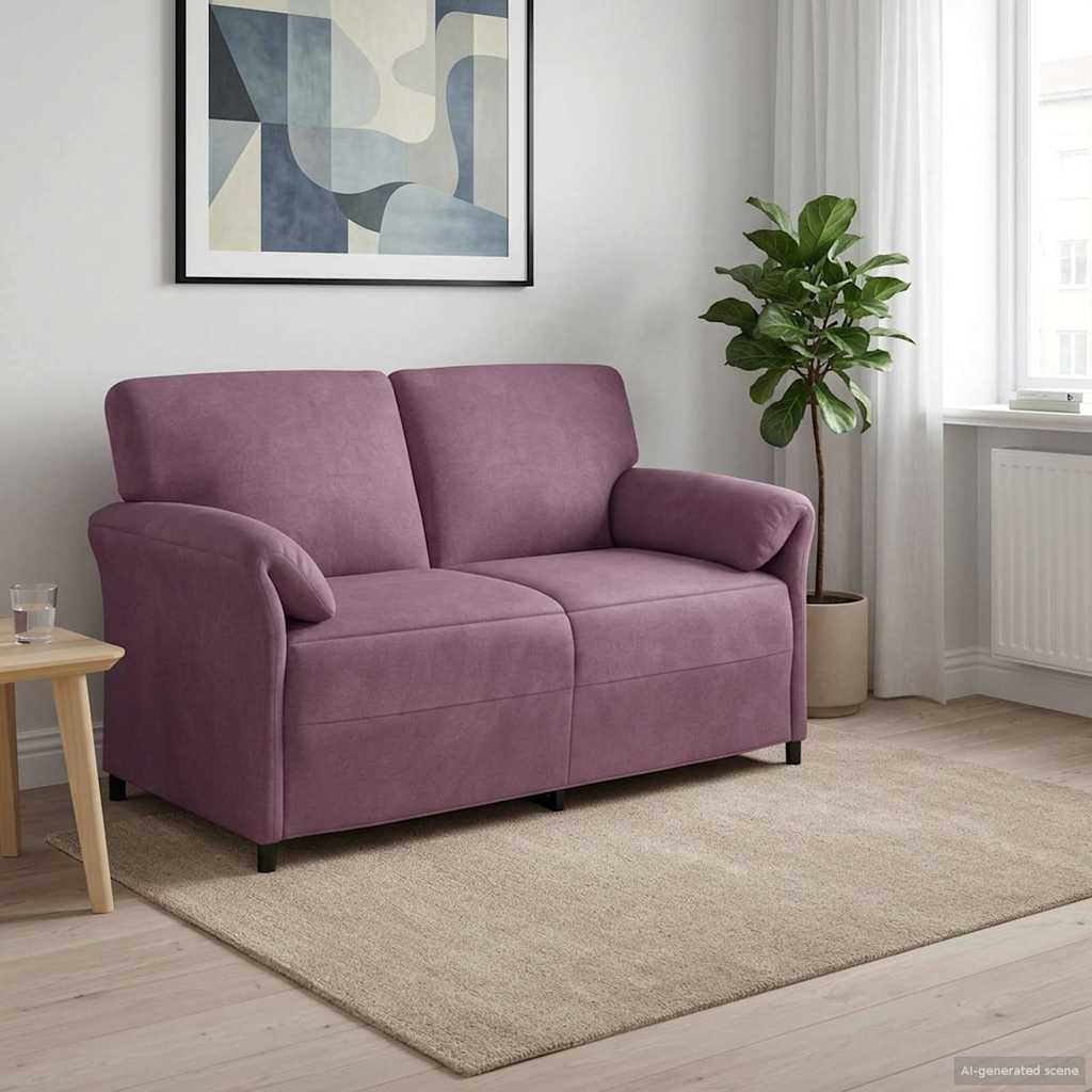 vidaXL Καναπές 2 ατόμων Μοβ 158 x 83 x 95 εκ Βελούδο