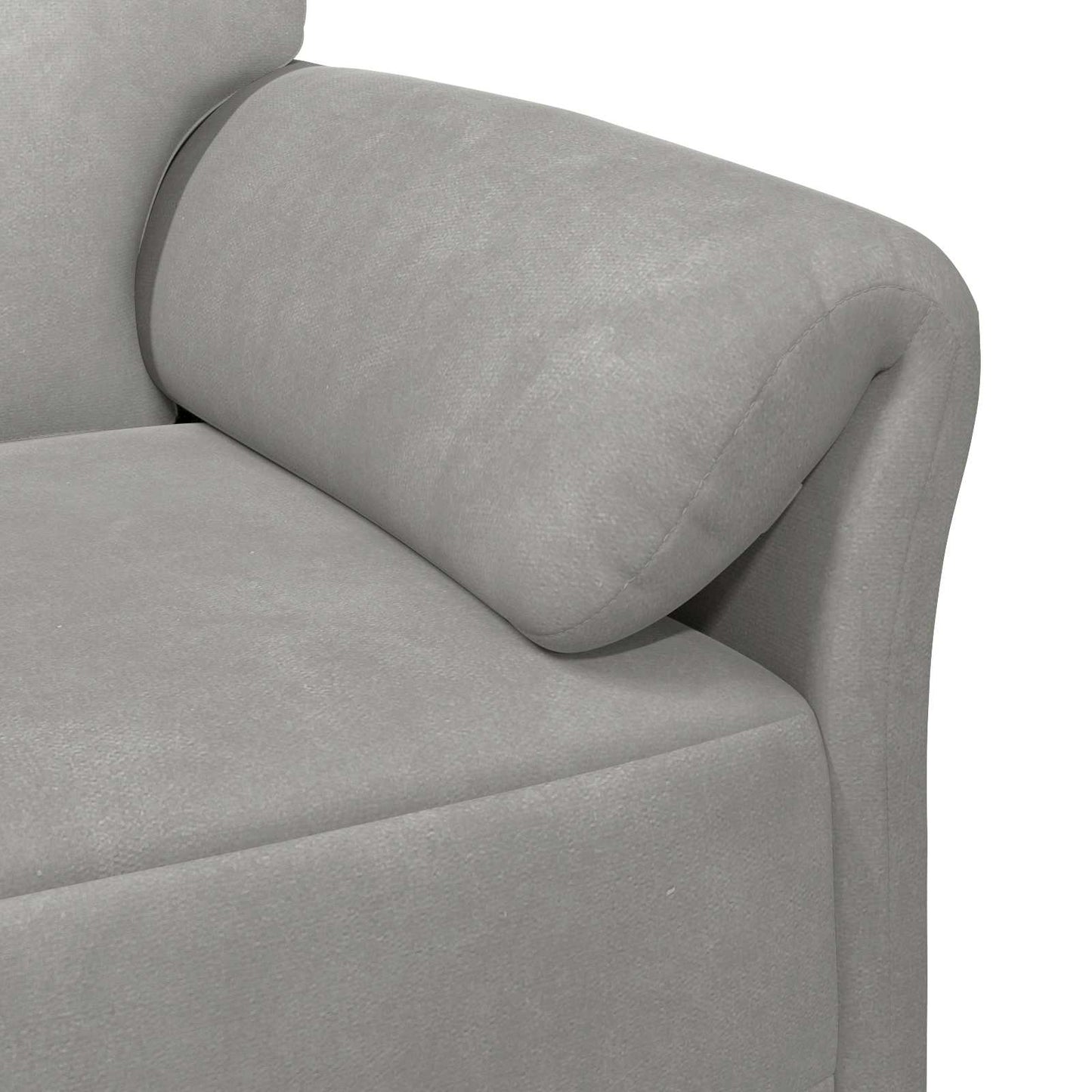 vidaXL 3-Θέσιος καναπές Ανοιχτό γκρι 198 x 83 x 95 εκ. Βελούδο