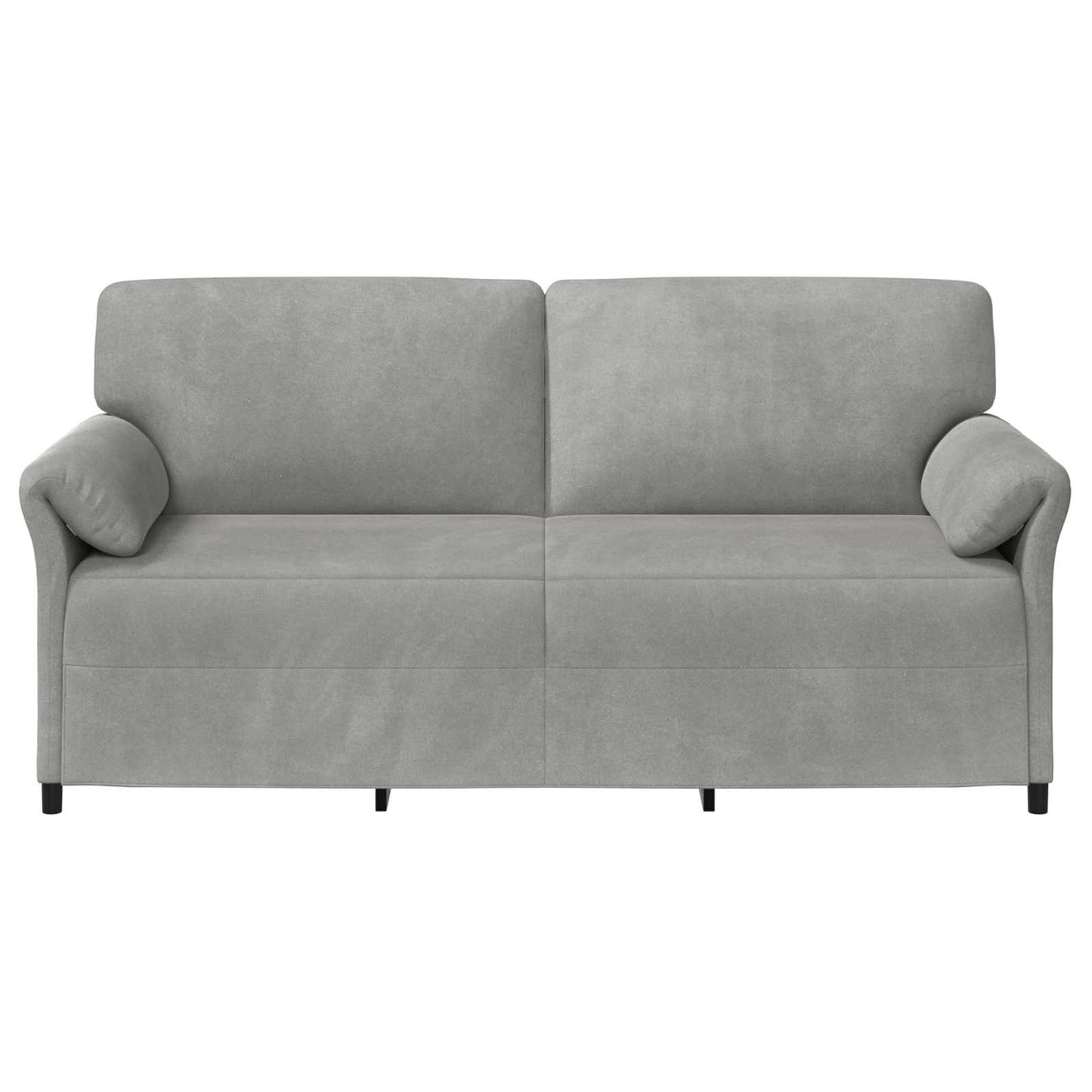 vidaXL 3-Θέσιος καναπές Ανοιχτό γκρι 198 x 83 x 95 εκ. Βελούδο