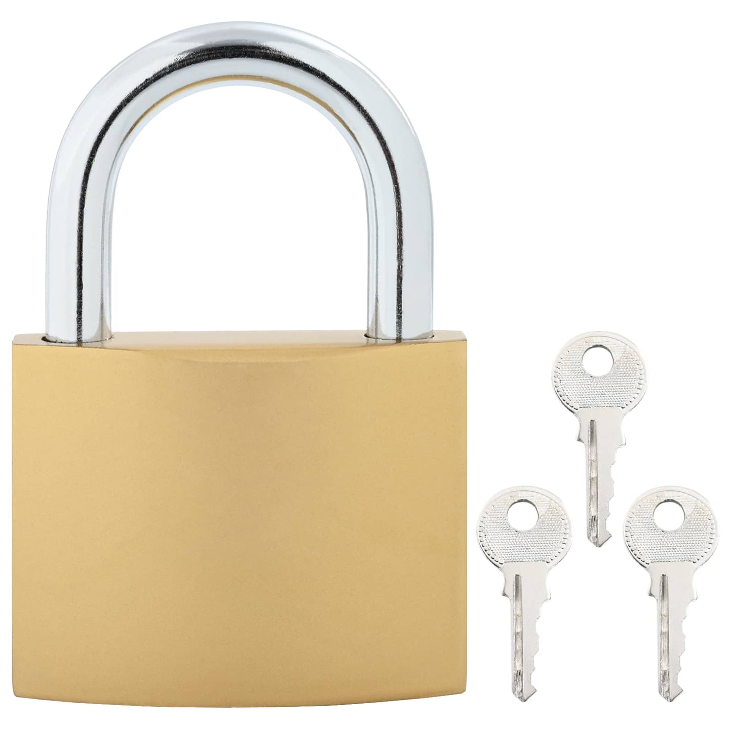 vidaXL Κλειδαριά U με Κλειδιά 12 pcs Ορείχαλκος Σίδερο