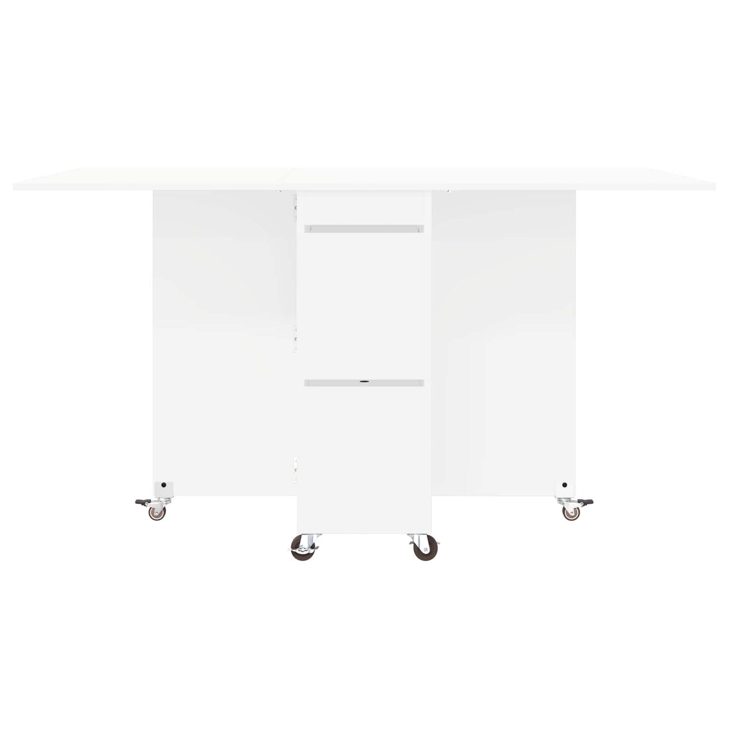 vidaXL Τραπέζι φαγητού 140 x 80 x 77 cm Επεξεργασμένο Ξύλο Λευκό