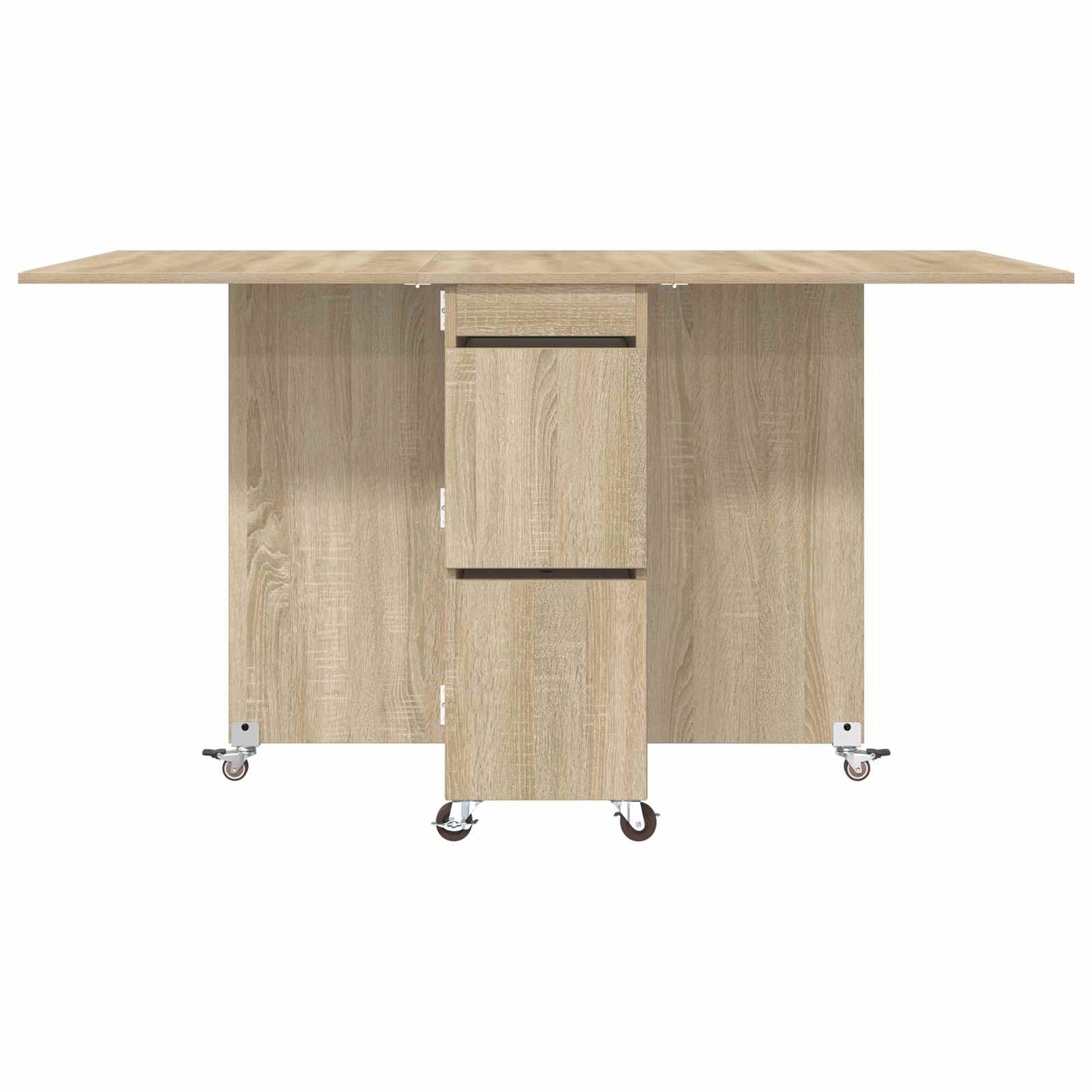 vidaXL Τραπέζι φαγητού 140 x 80 x 77 cm Επεξεργασμένο Ξύλο Sonoma Δρυς