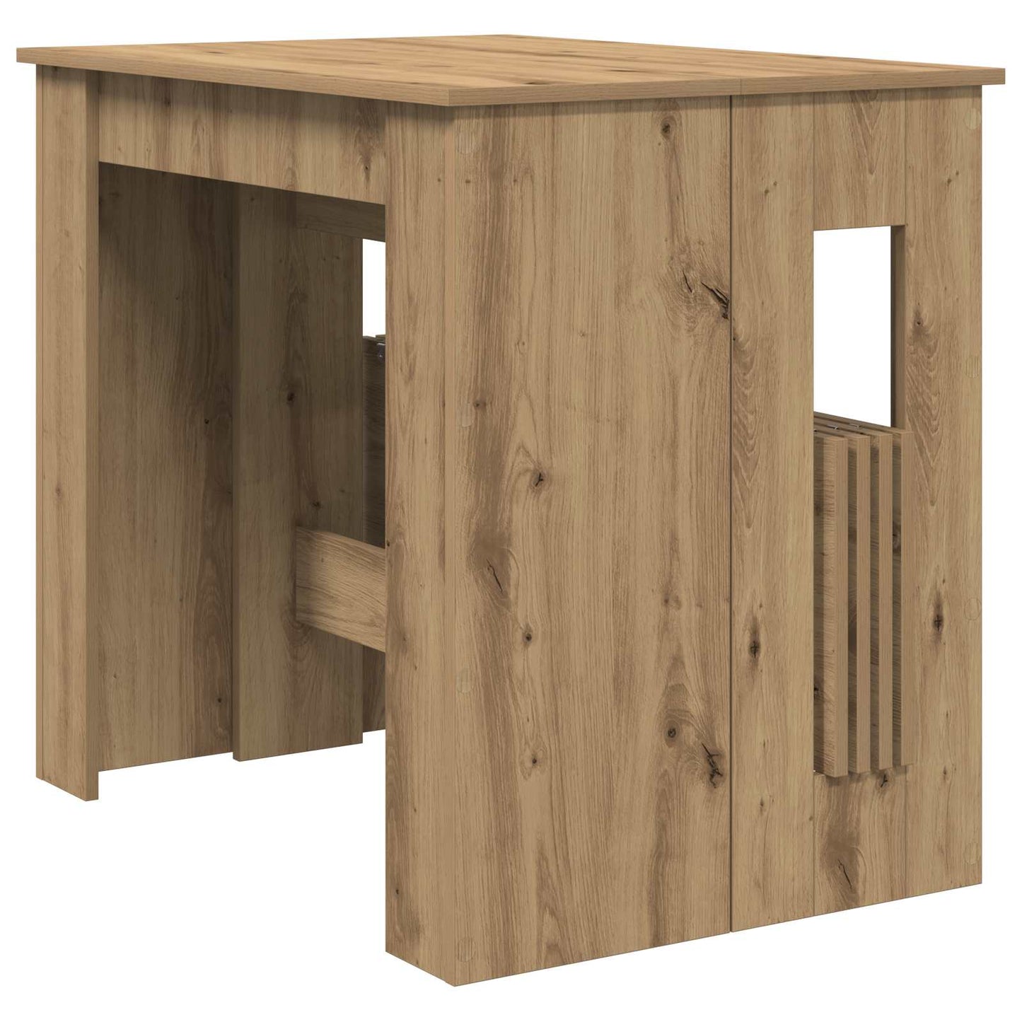 vidaXL Τραπέζι φαγητού Artisan Δρυς 180 x 85 x 75 εκ