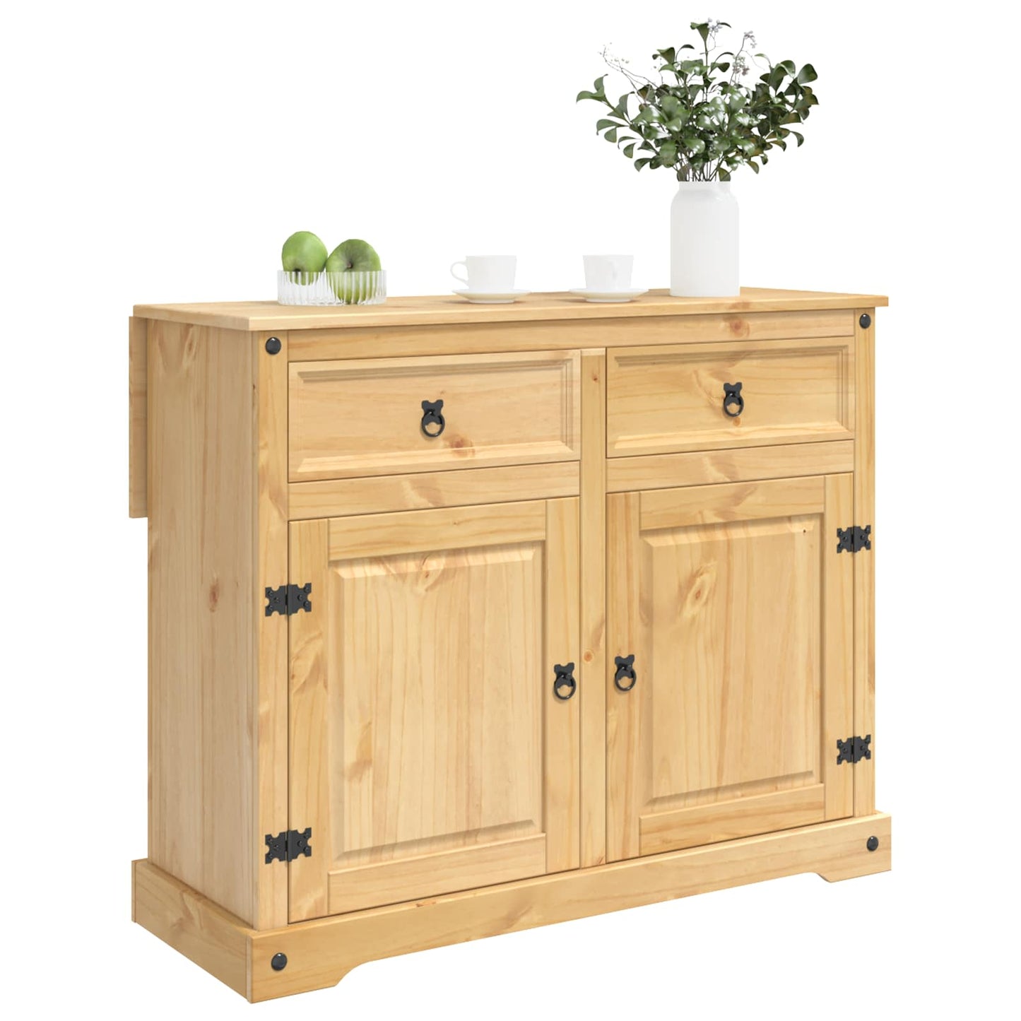vidaXL Καρότσι Κουζίνας 2 pcs Κερί Μέλι 112 x 70 x 91,5 εκ Μασίφ Πεύκο