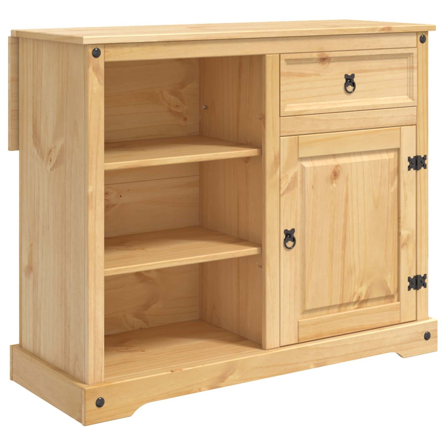 vidaXL Καρότσι Κουζίνας 2 pcs Κερί Μέλι 112 x 70 x 91,5 εκ Μασίφ Πεύκο