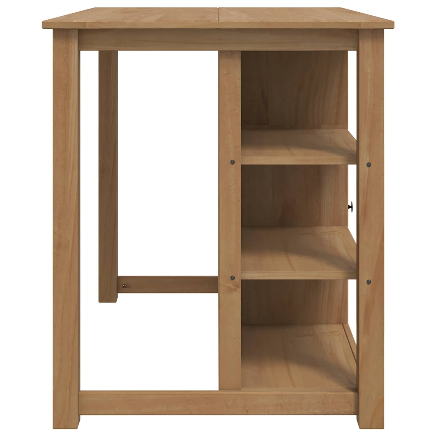 vidaXL Καρότσι Κουζίνας PANAMA 2 pcs Κερί Μέλι 112 x 77 x 90 εκ