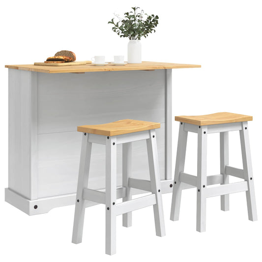 vidaXL Αποθηκευτικός Χώρος Κουζίνας 2 pcs Λευκό και Κερί Μελιού