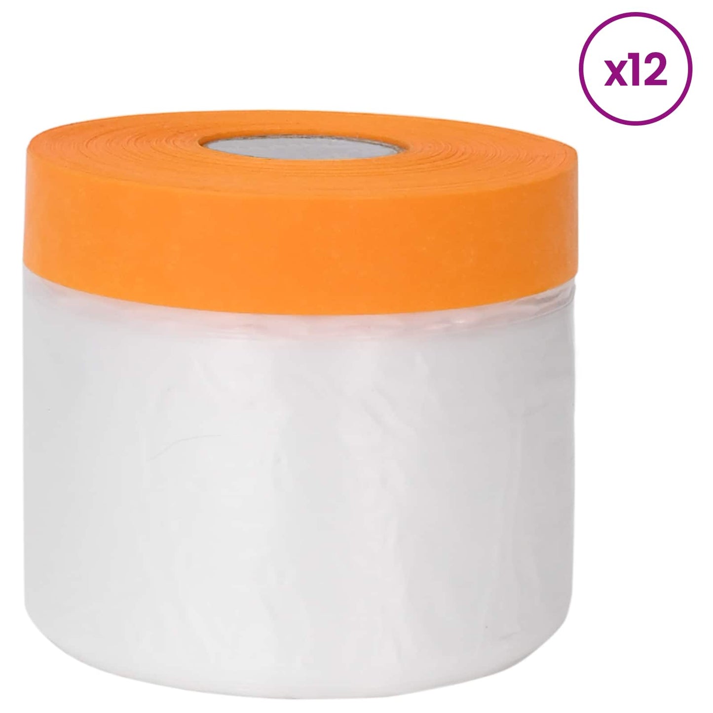 vidaXL Φύλλο σκόνης με κολλητική ταινία 12 pcs Διαφανές 55 x 3300 εκ.