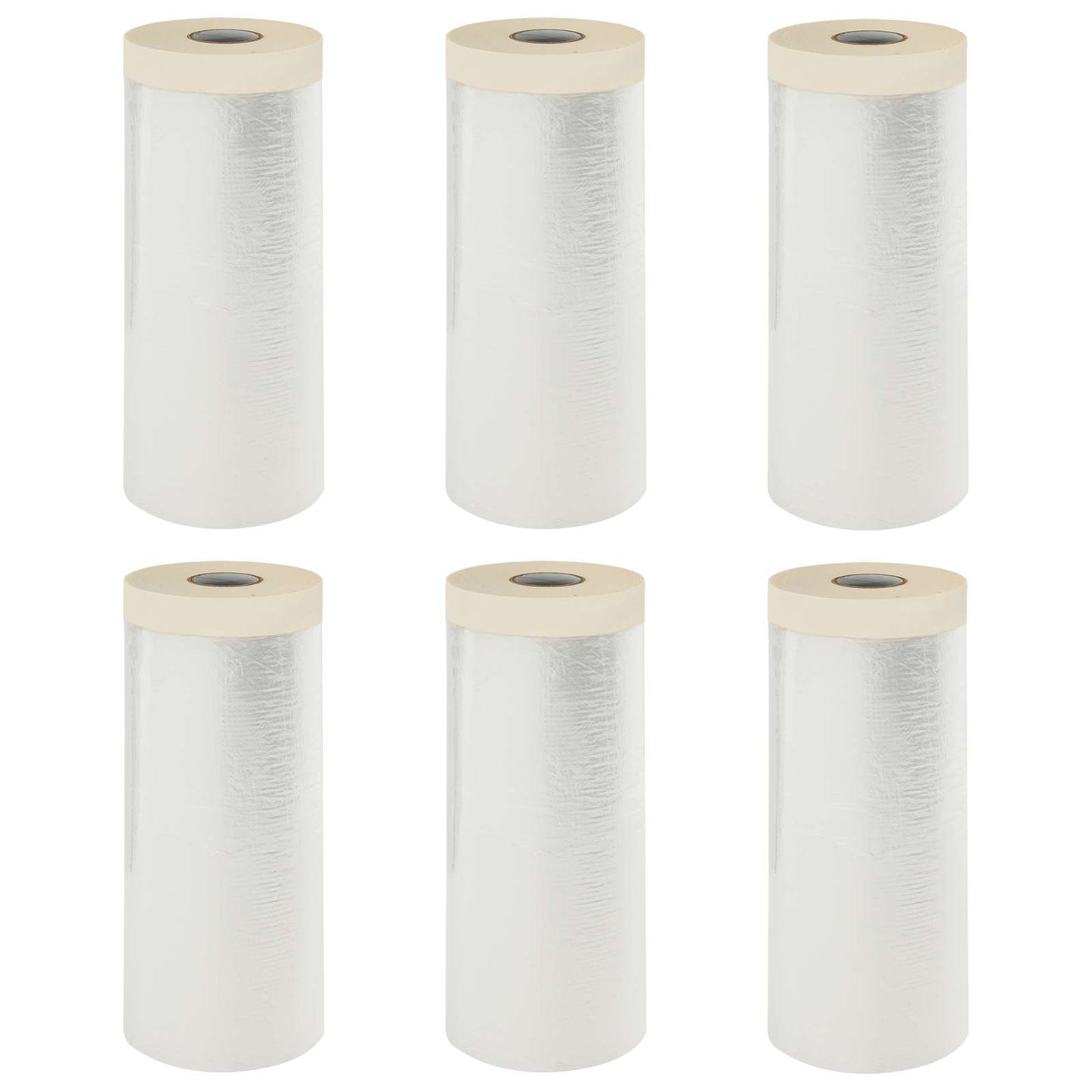 vidaXL Φύλλο Σκόνης με Κολλητική Ταινία 6 pcs Διαφανές 140 x 3300 εκ