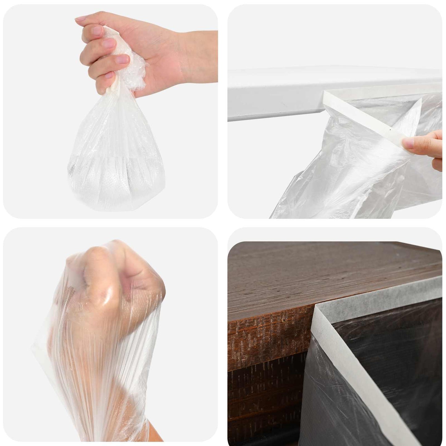 vidaXL Φύλλο Σκόνης με Κολλητική Ταινία 6 pcs Διαφανές 270 x 1600 εκ.