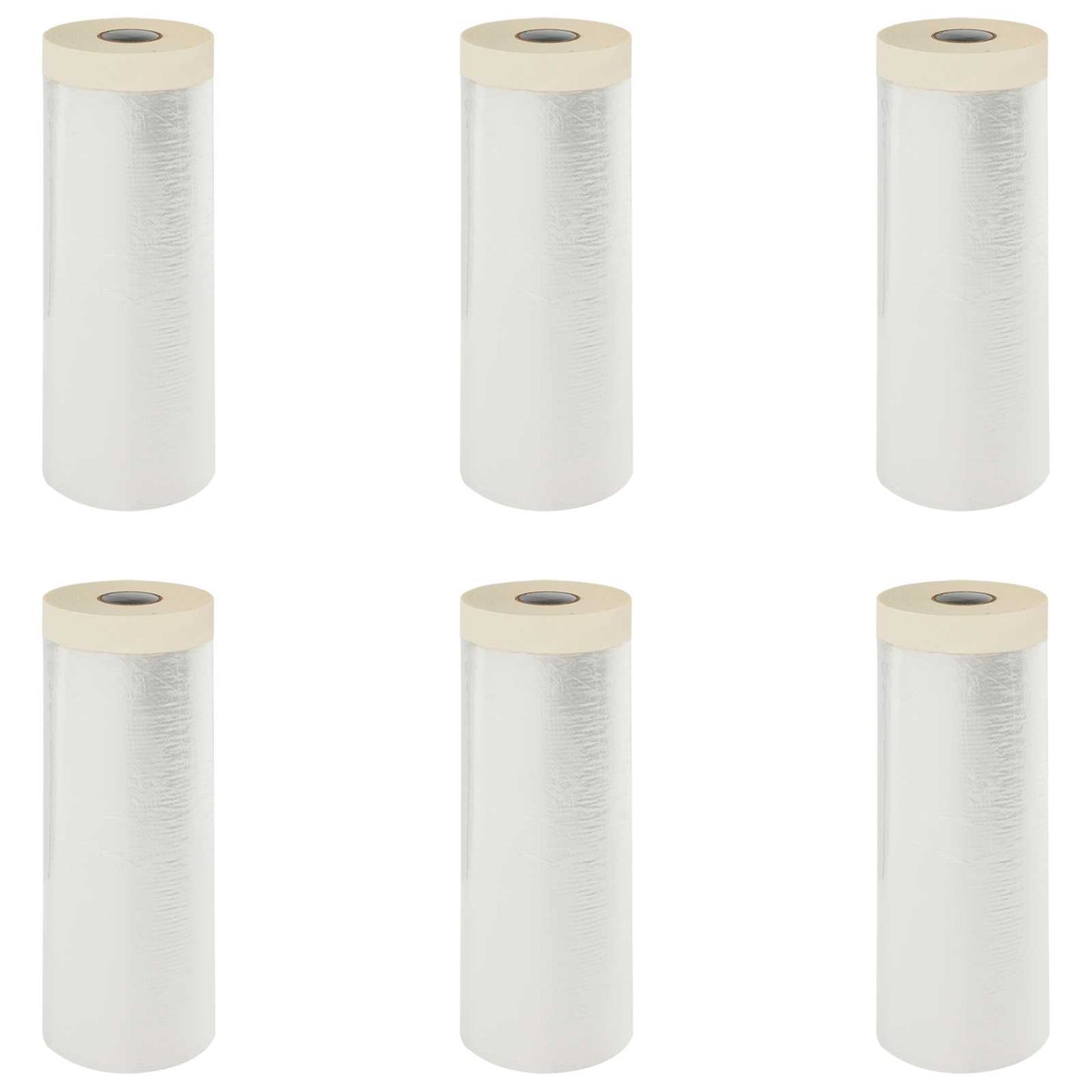 vidaXL Φύλλο Σκόνης με Κολλητική Ταινία 6 pcs Διαφανές 270 x 1600 εκ.